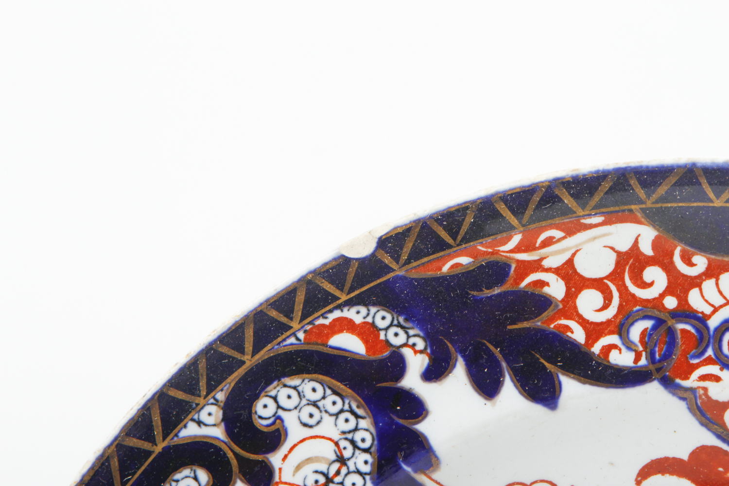 Antique Derby Imari Dinner Plates