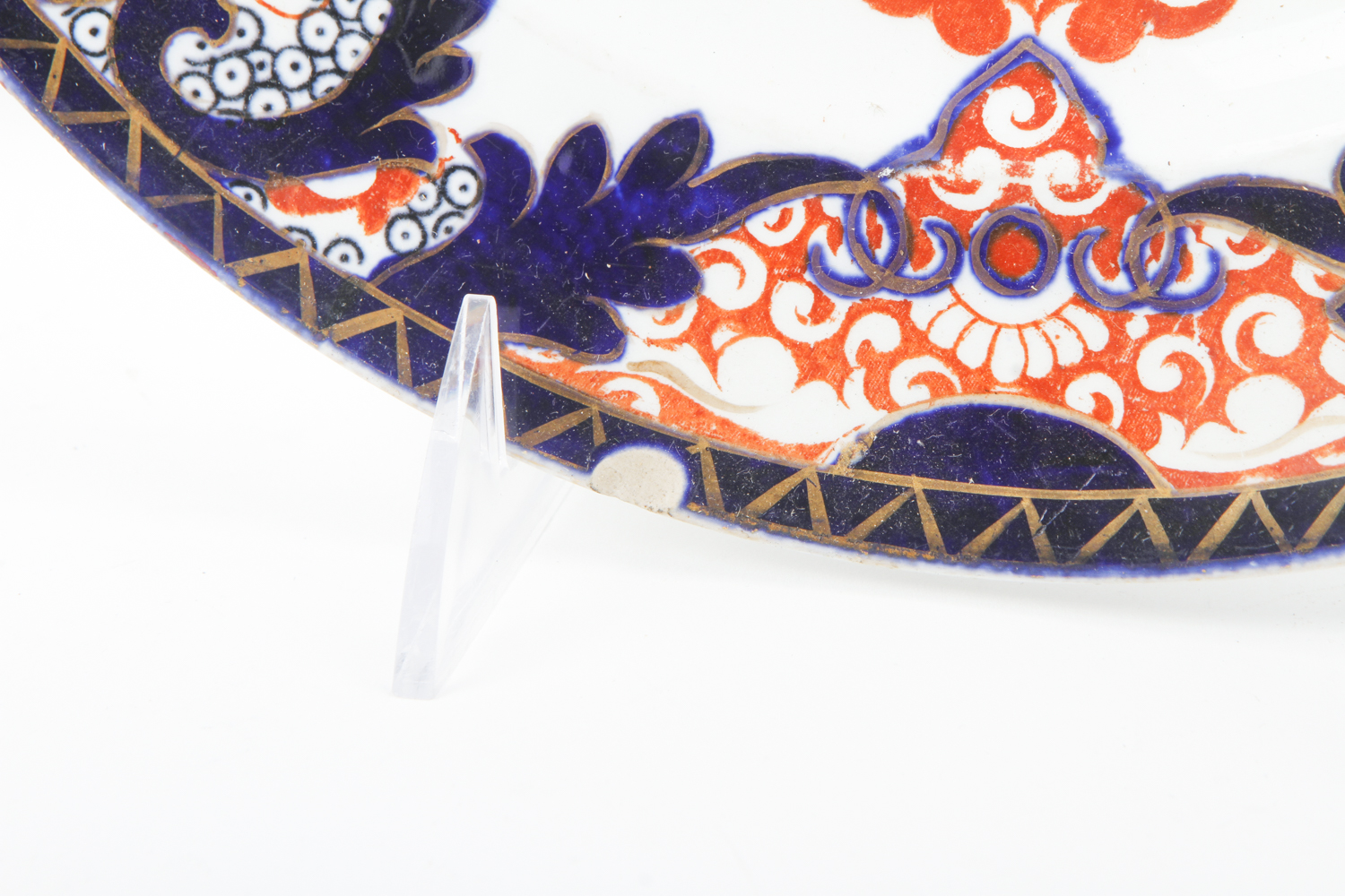 Antique Derby Imari Dinner Plates