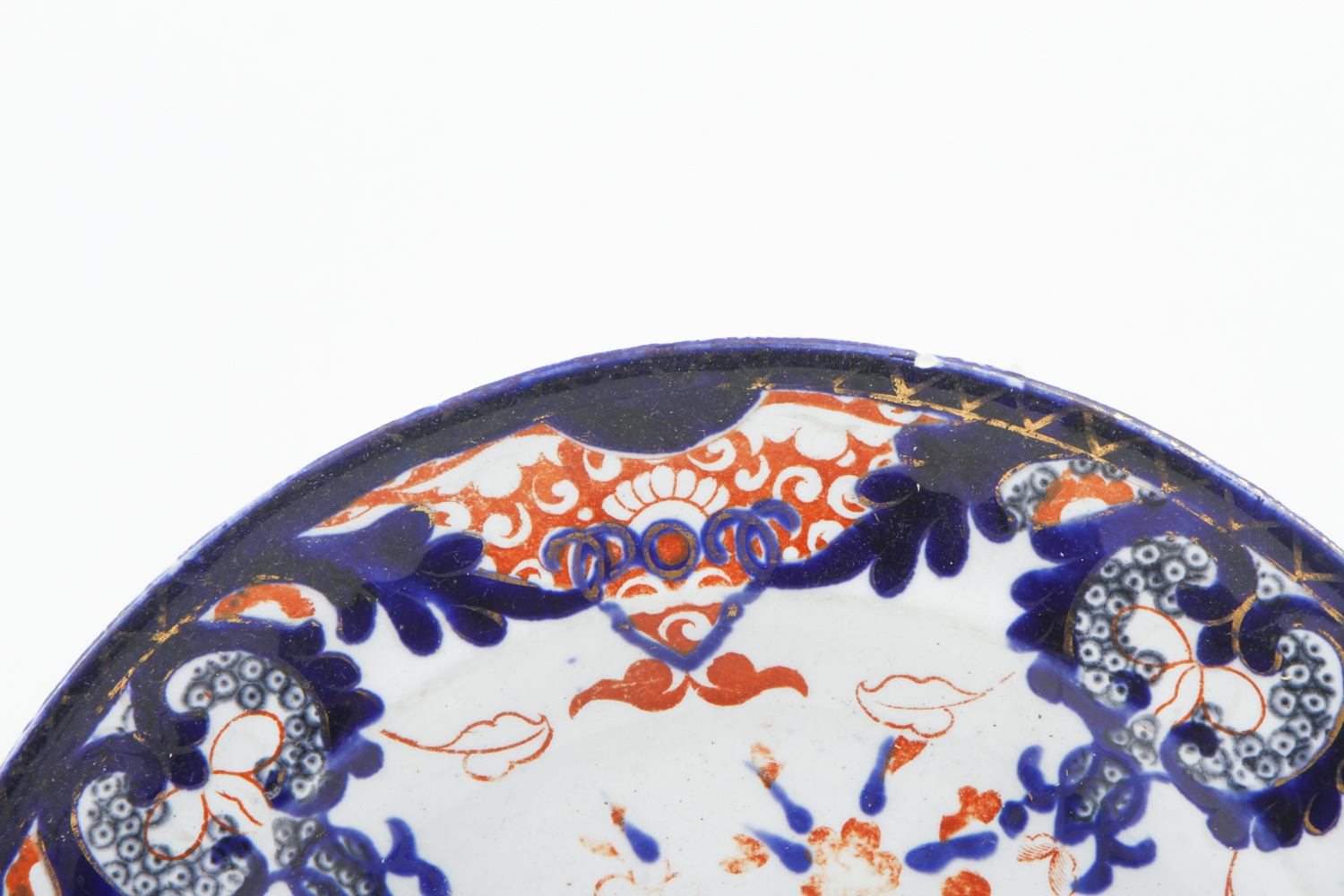 Antique Derby Imari Dinner Plates