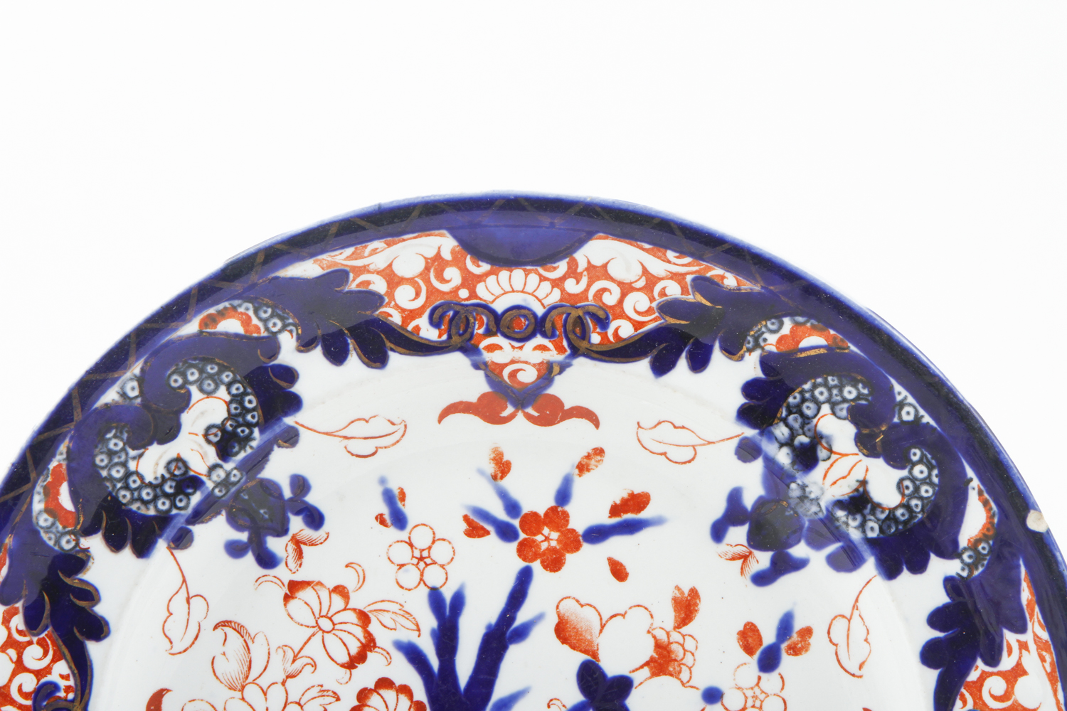 Antique Derby Imari Dinner Plates