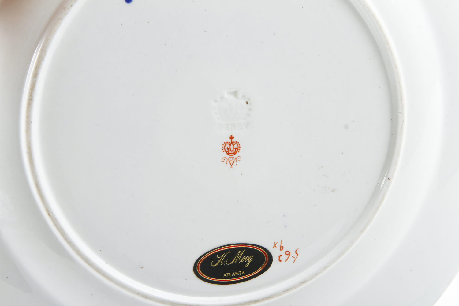 Antique Derby Imari Dinner Plates