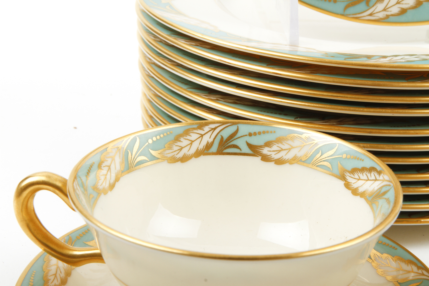 Vintage Lenox "Bellvue Sea Green" Fine China