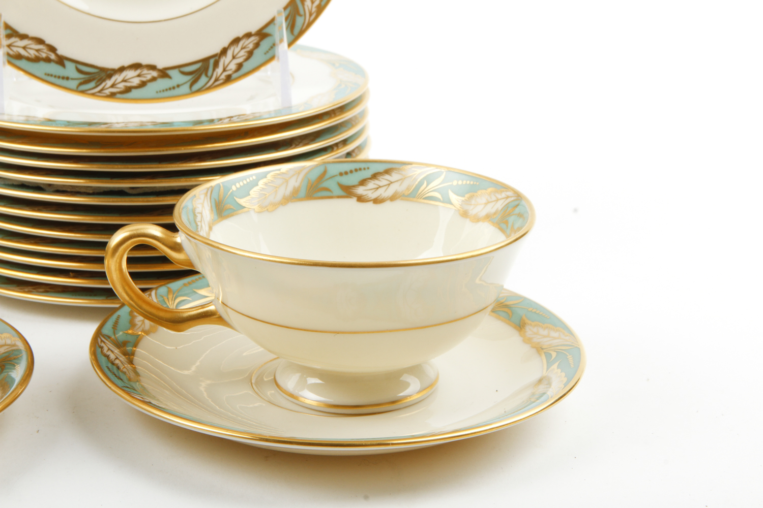 Vintage Lenox "Bellvue Sea Green" Fine China