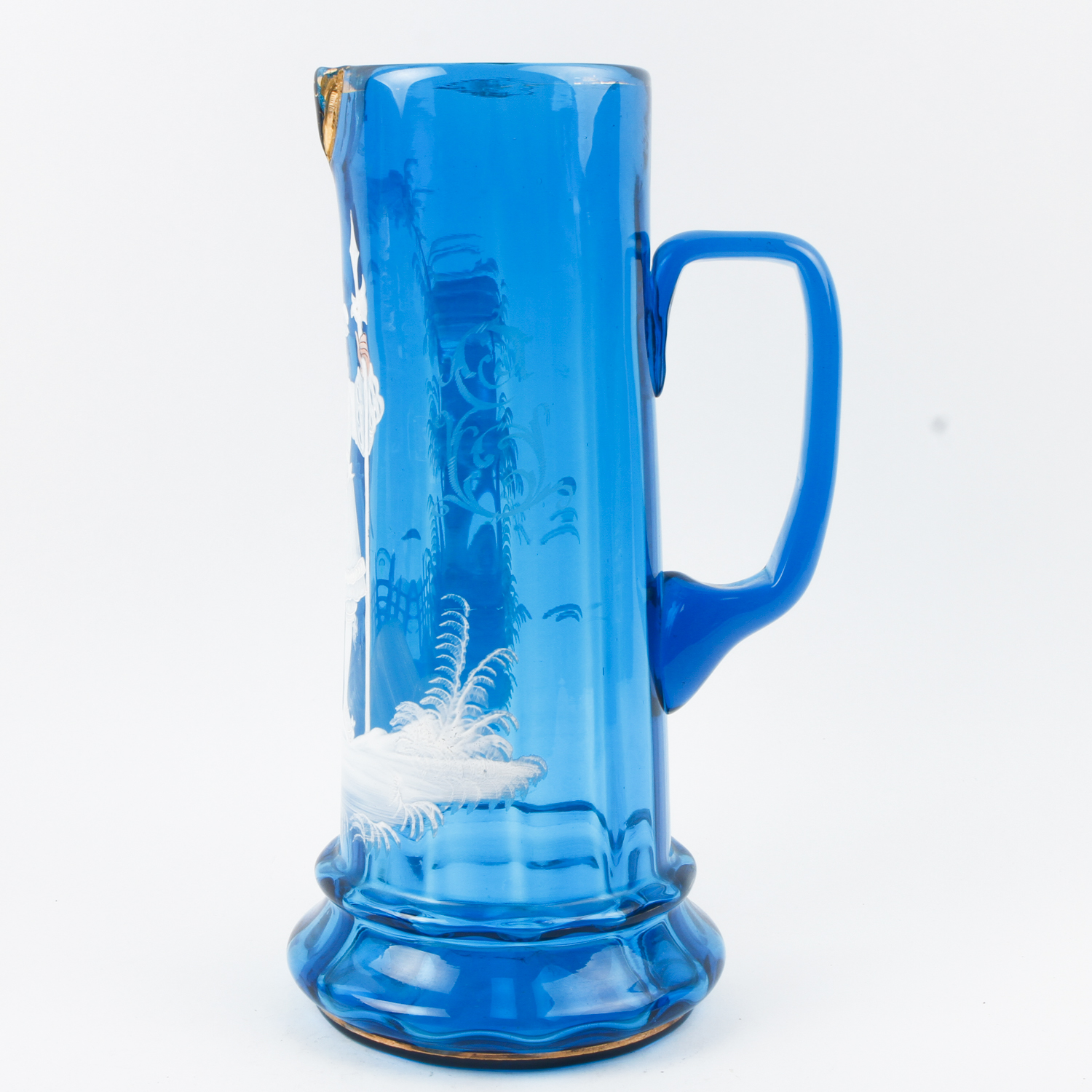 Mary Gregory Hand Painted Pitcher