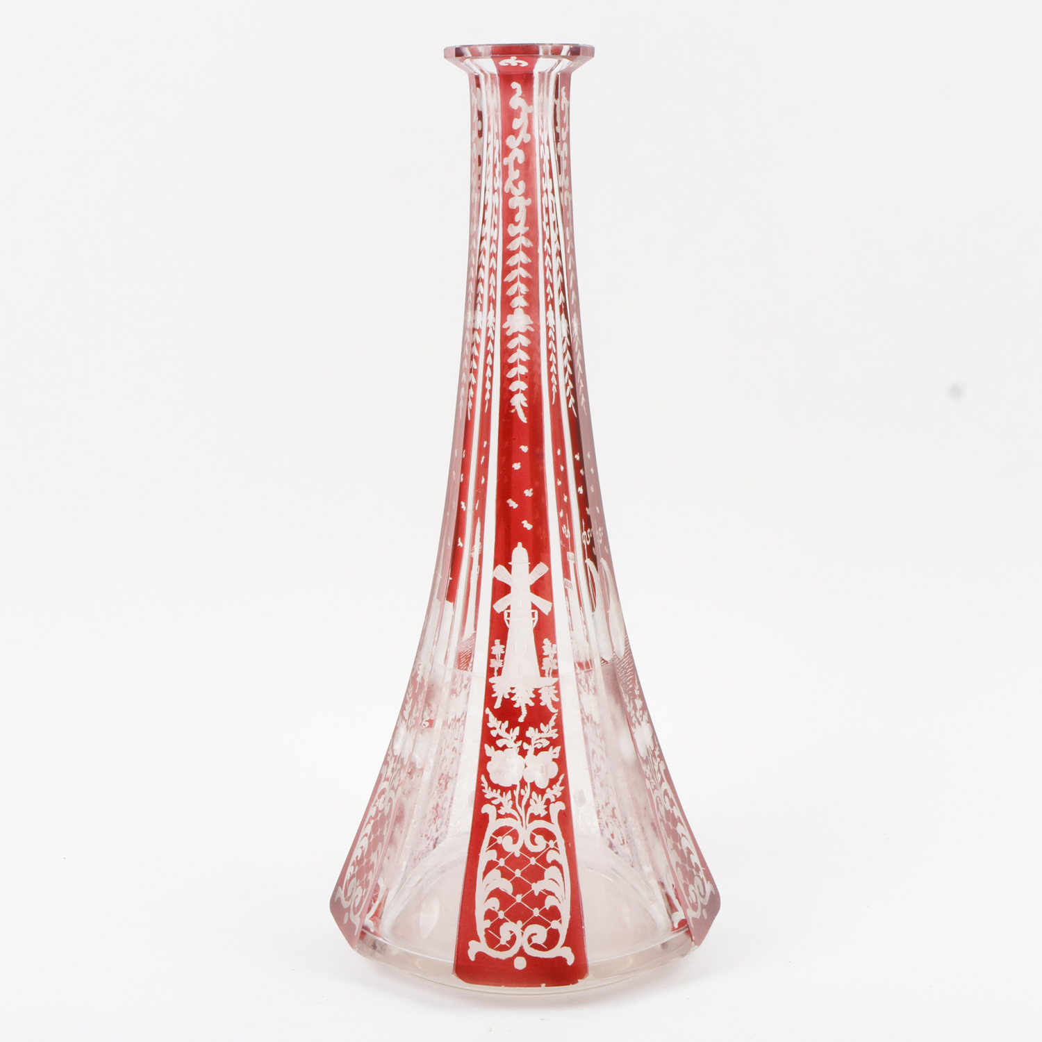 Antique Bohemian Glass Decanter