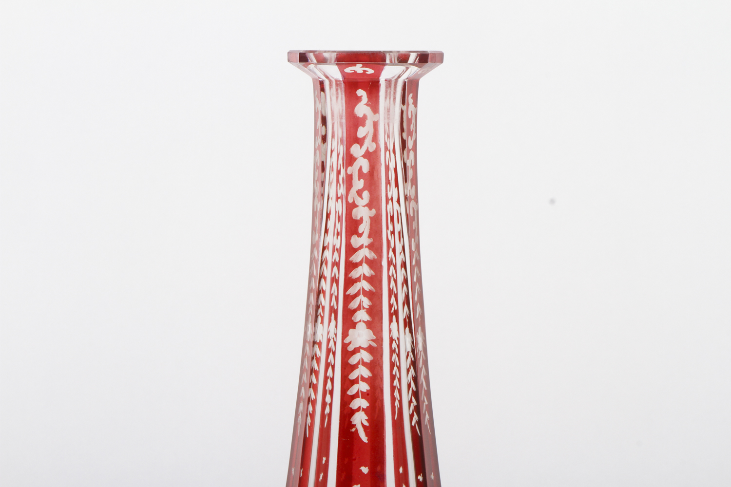 Antique Bohemian Glass Decanter