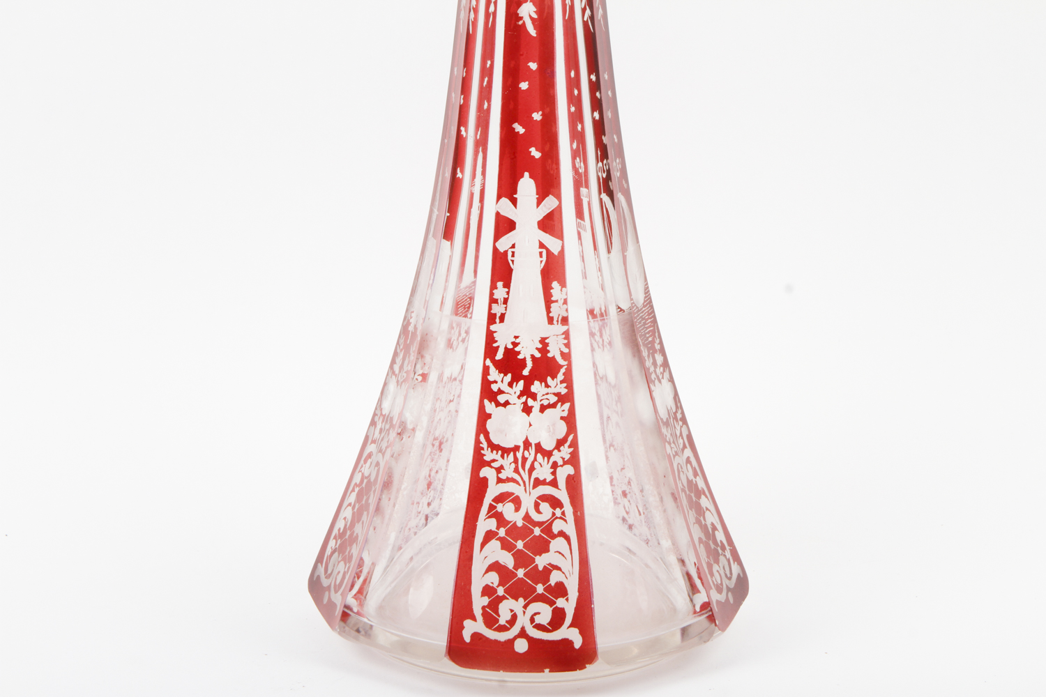 Antique Bohemian Glass Decanter
