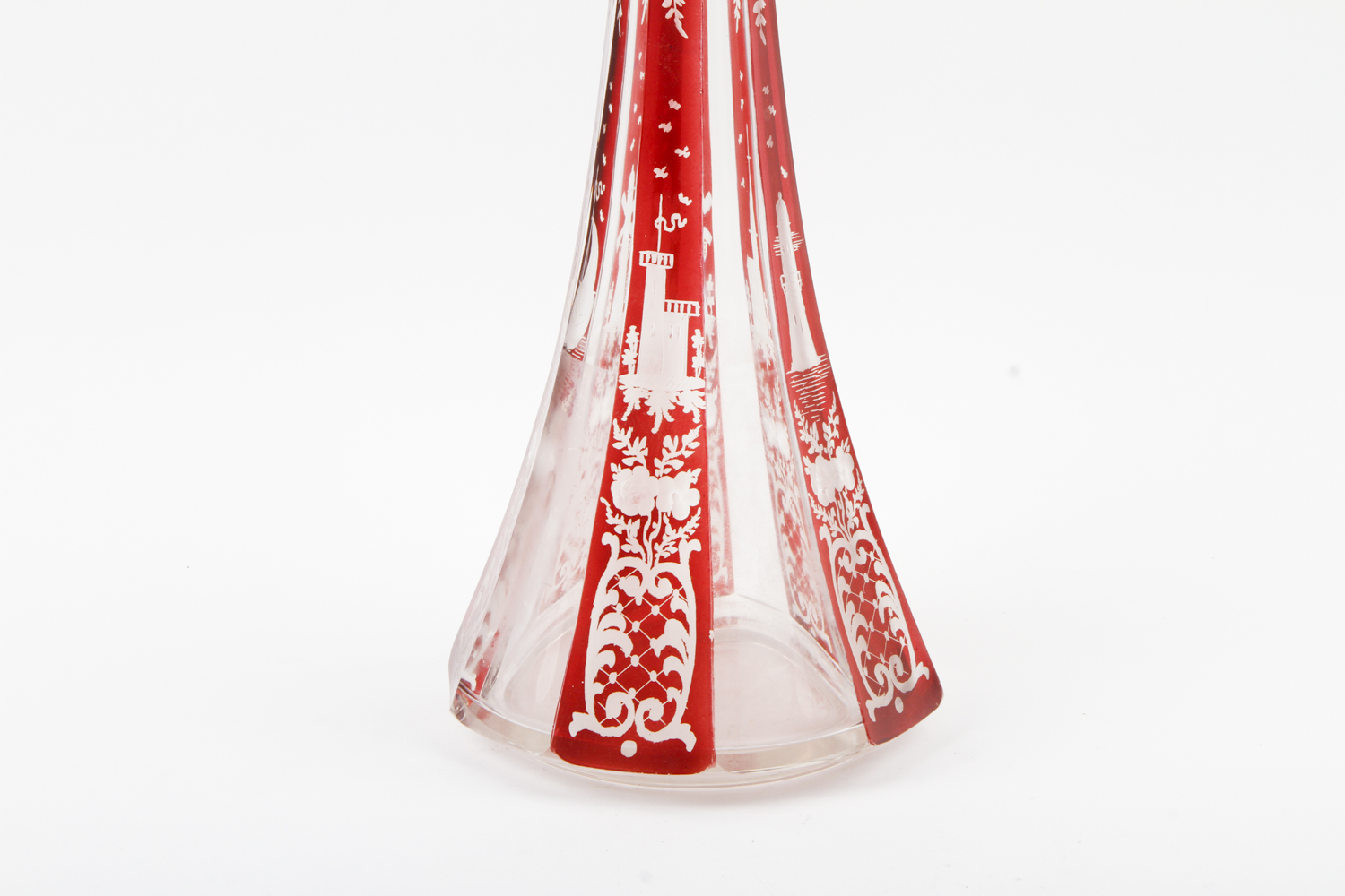 Antique Bohemian Glass Decanter