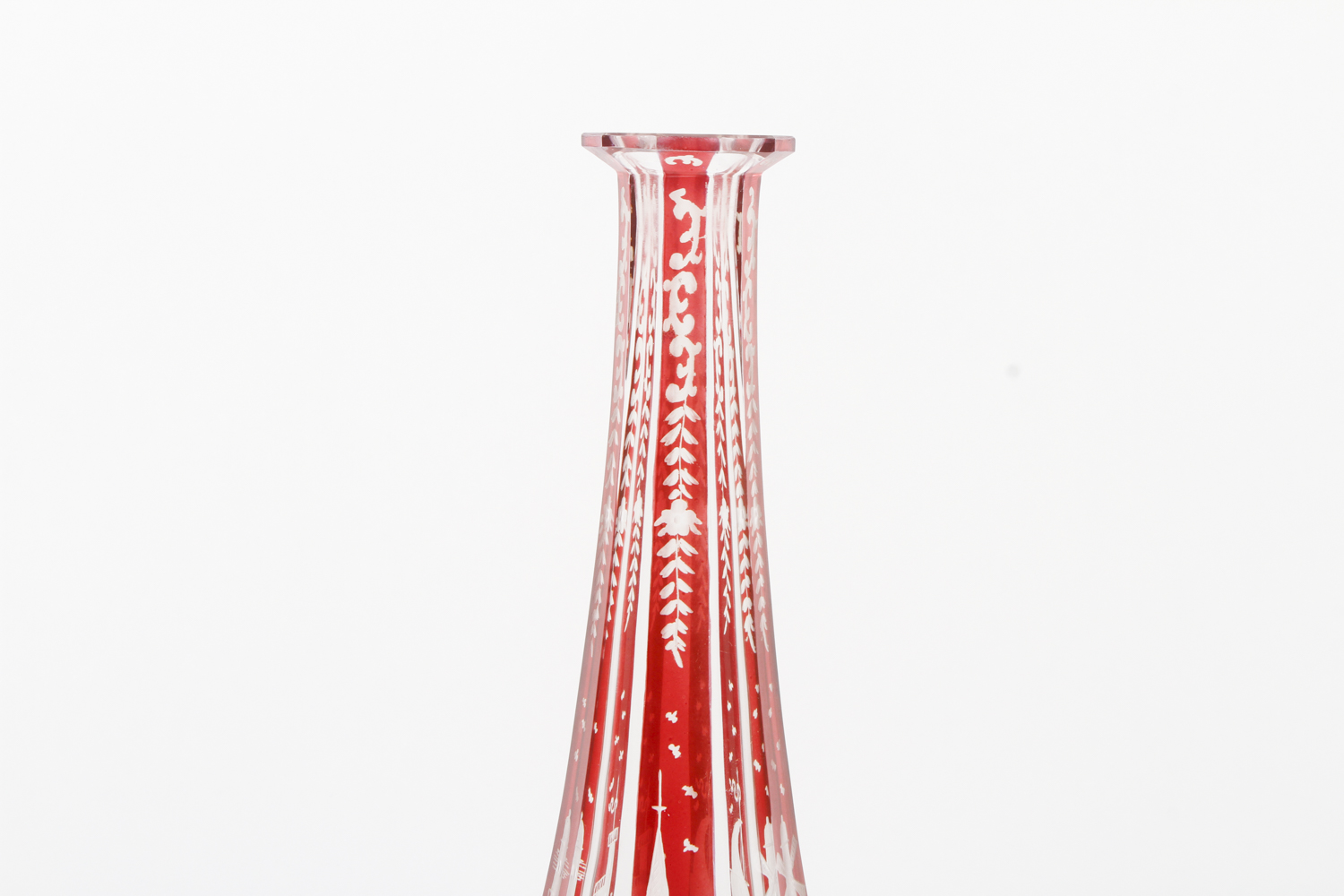 Antique Bohemian Glass Decanter