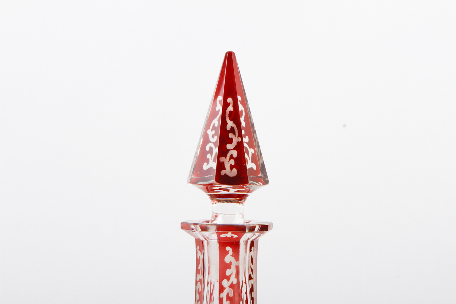 Antique Bohemian Glass Decanter