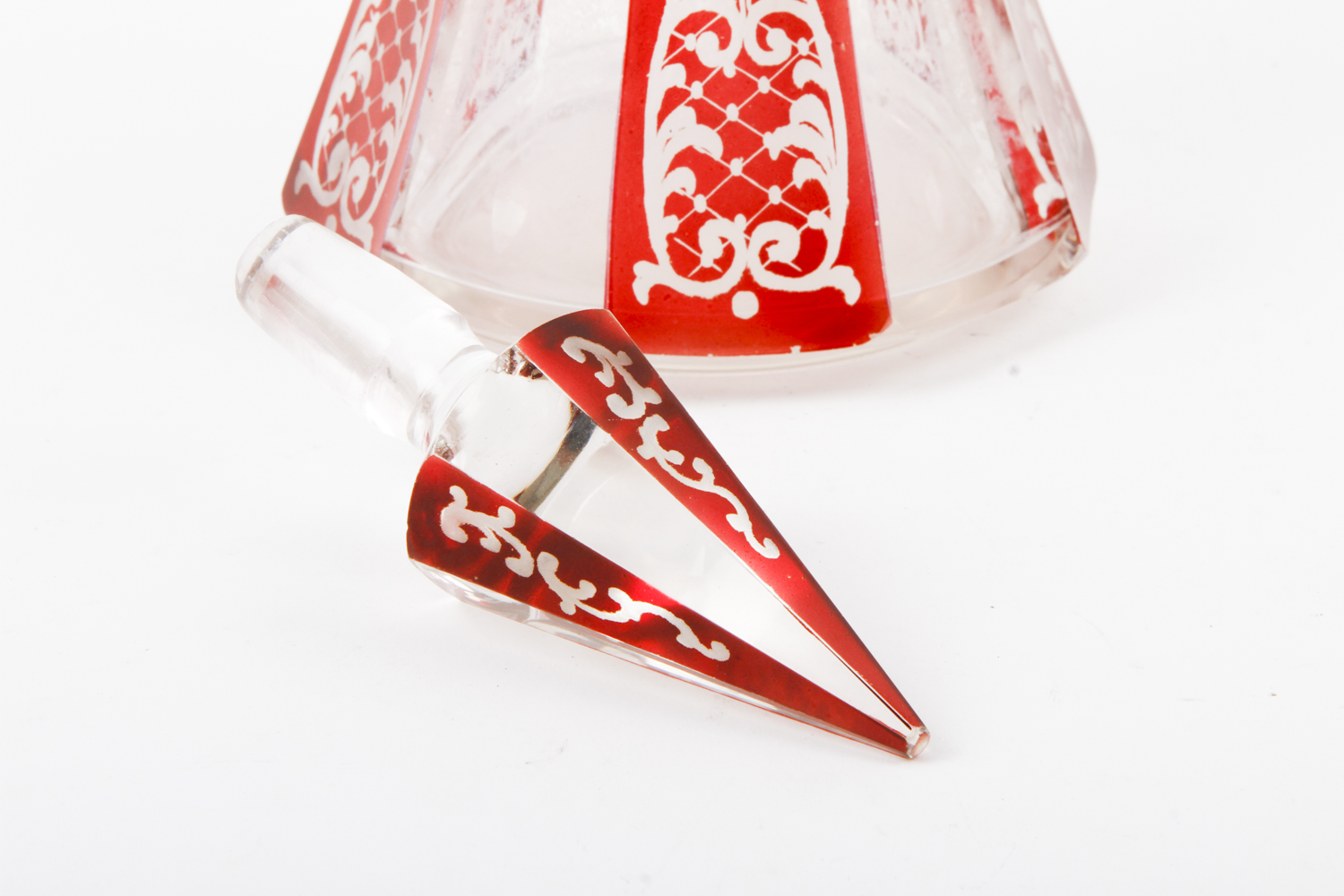 Antique Bohemian Glass Decanter