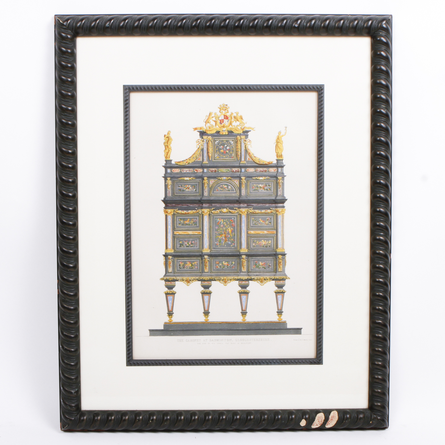 "The Cabinet at Badminton, Gloucestershire" Offset Lithograph