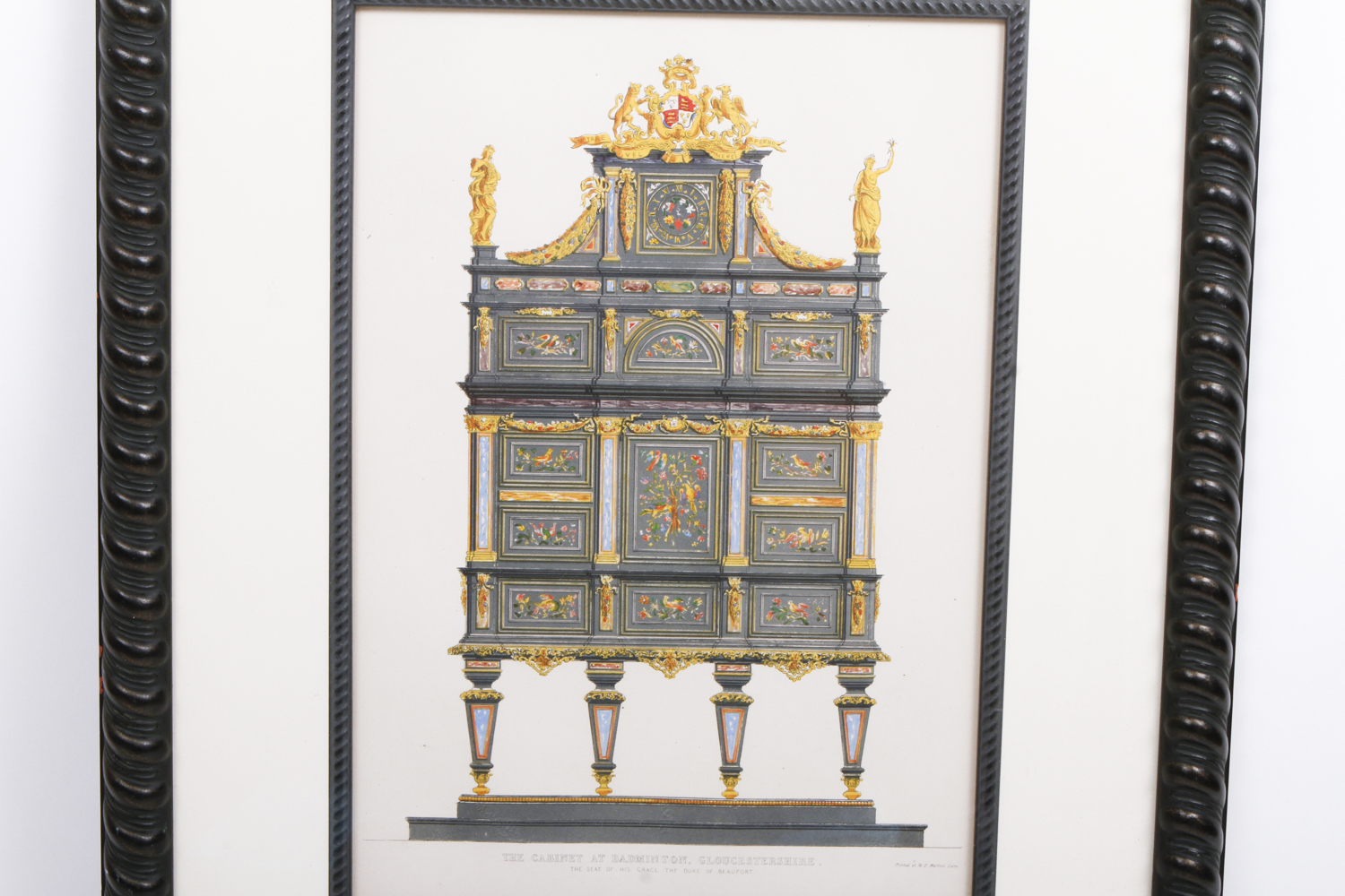 "The Cabinet at Badminton, Gloucestershire" Offset Lithograph