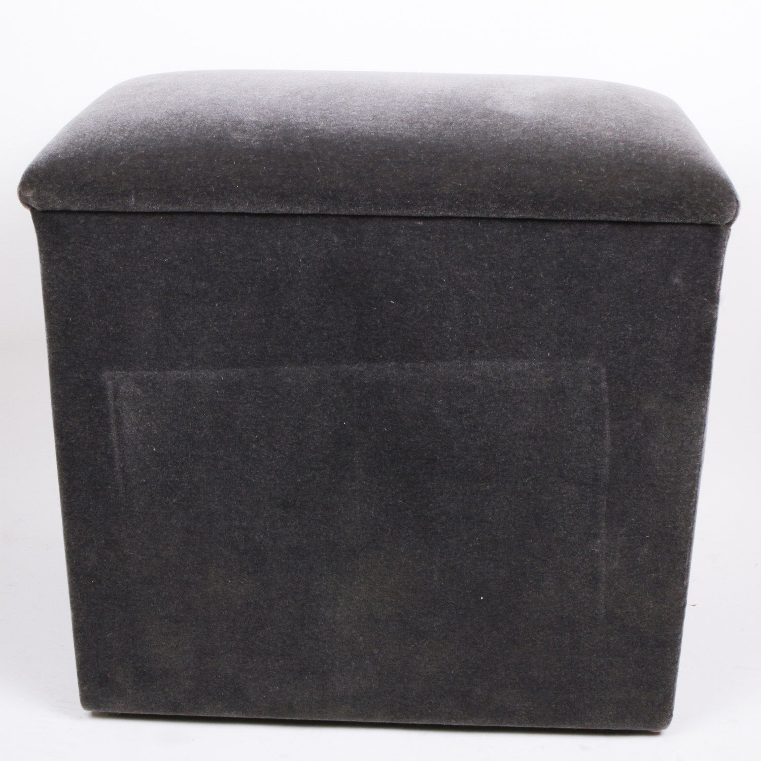 J. Robert Scott Gray Mohair Ottoman