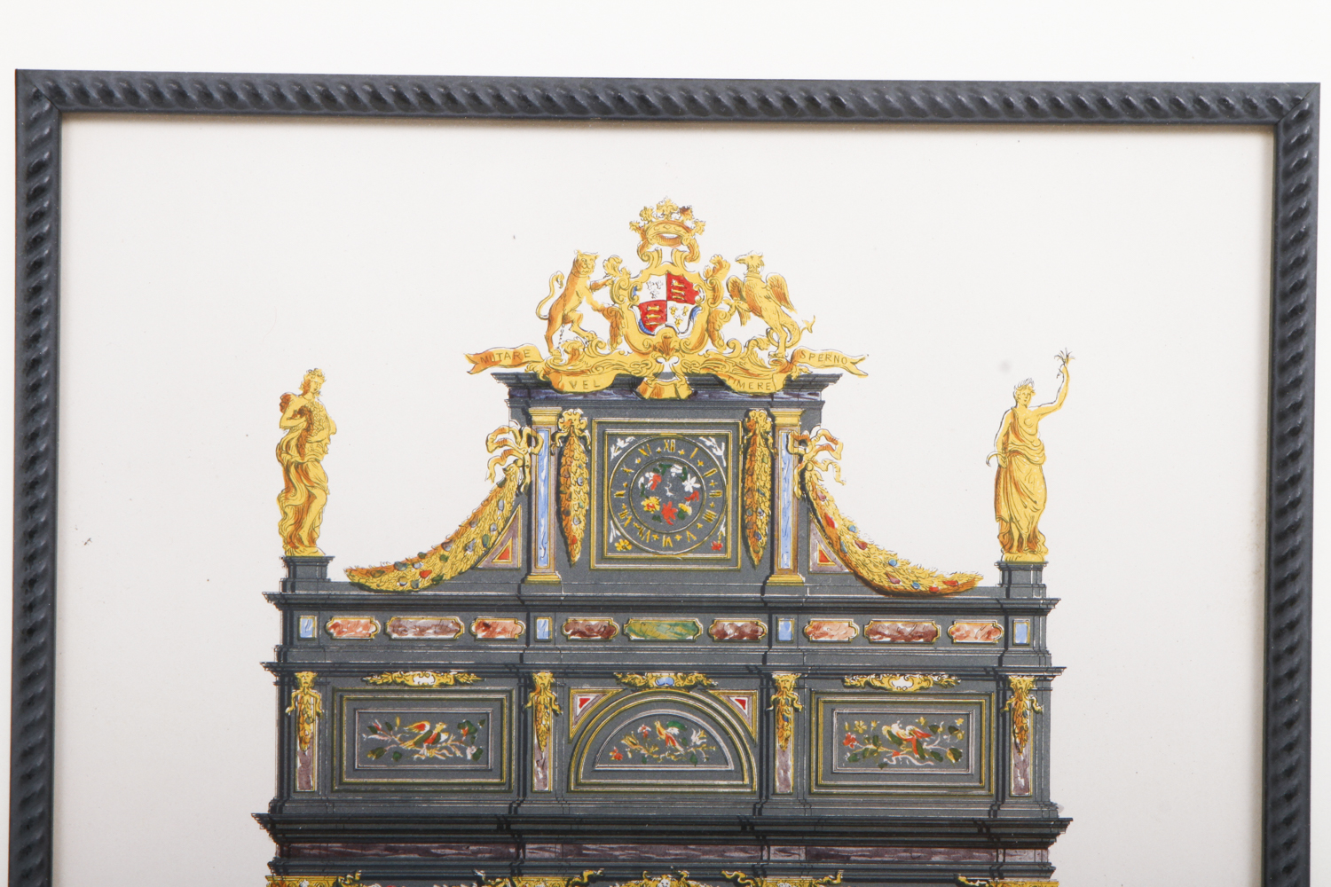 "The Cabinet at Badminton, Gloucestershire" Offset Lithograph