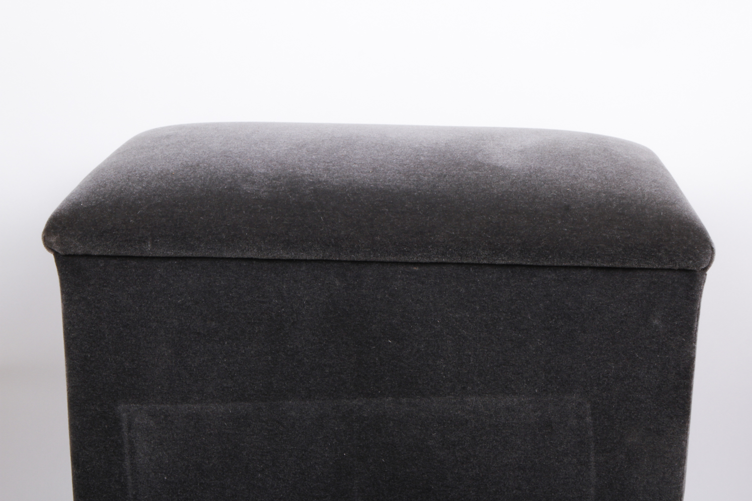 J. Robert Scott Gray Mohair Ottoman