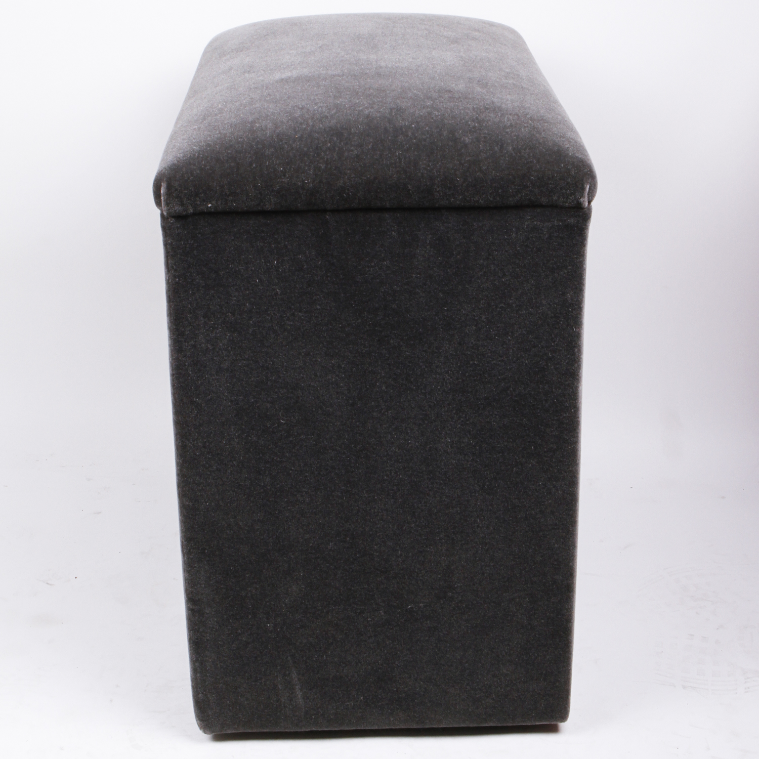 J. Robert Scott Gray Mohair Ottoman