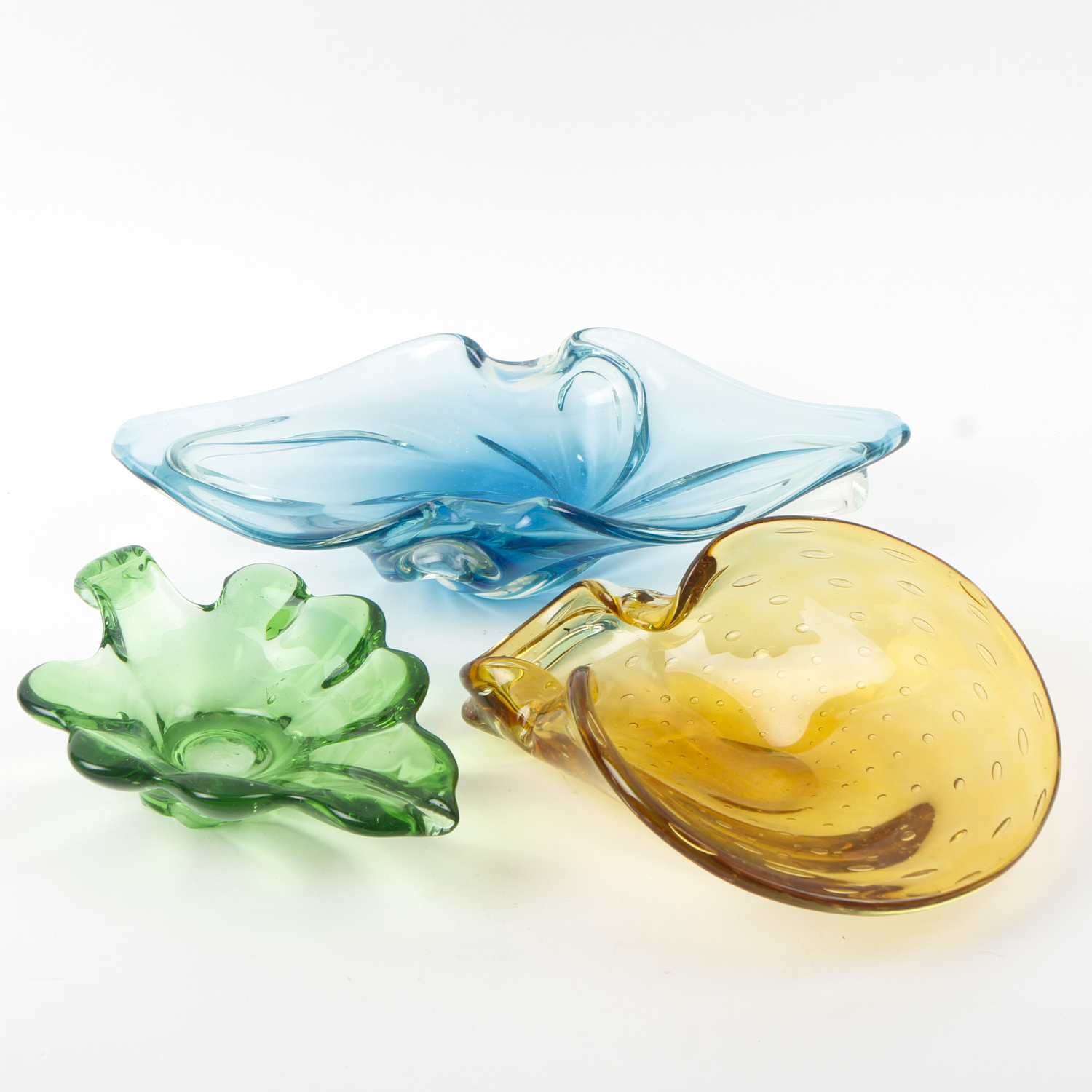 Colored Art Glass Bowls