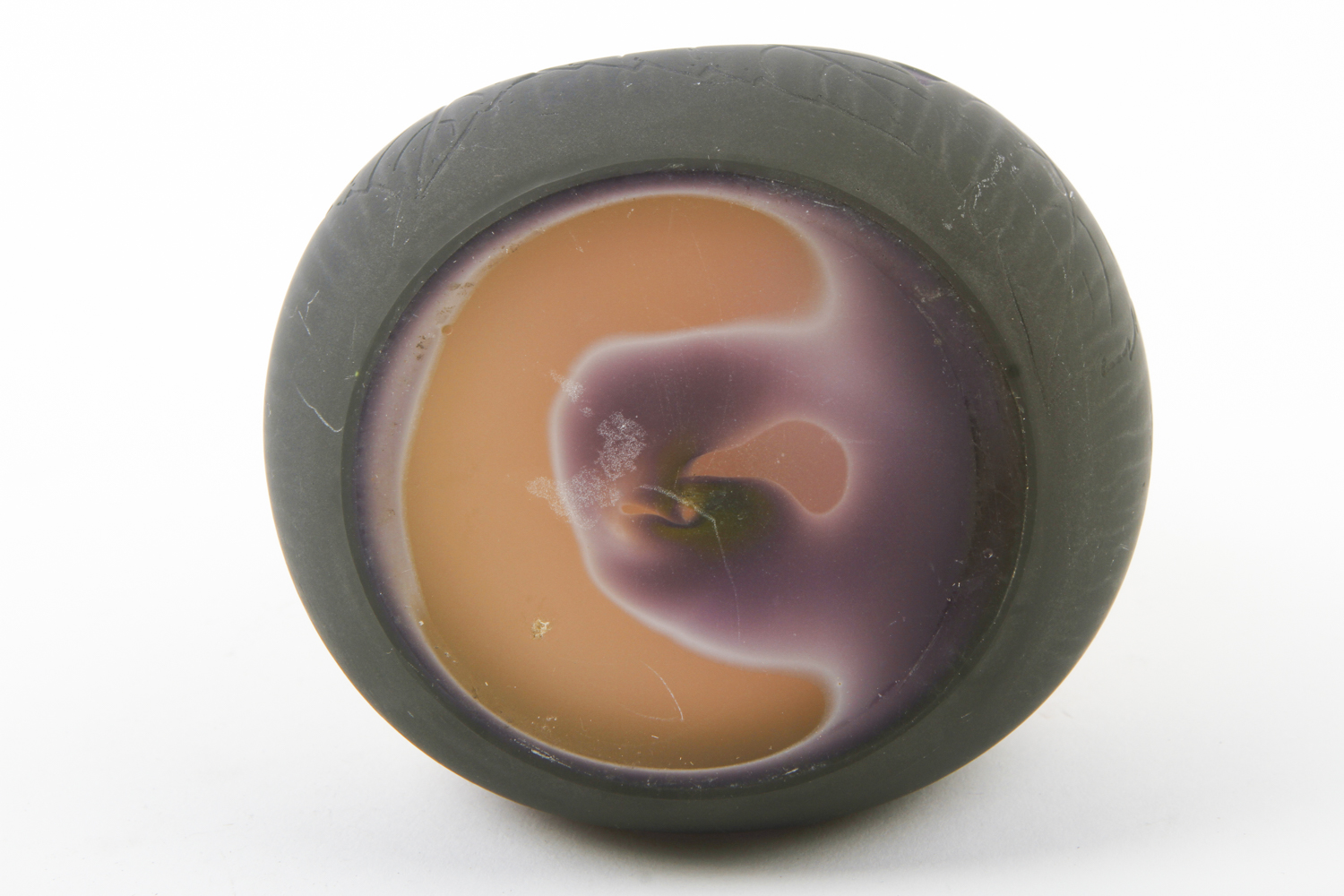 French Art Nouveau Cameo Glass Vase in the Manner of Émile Gallé