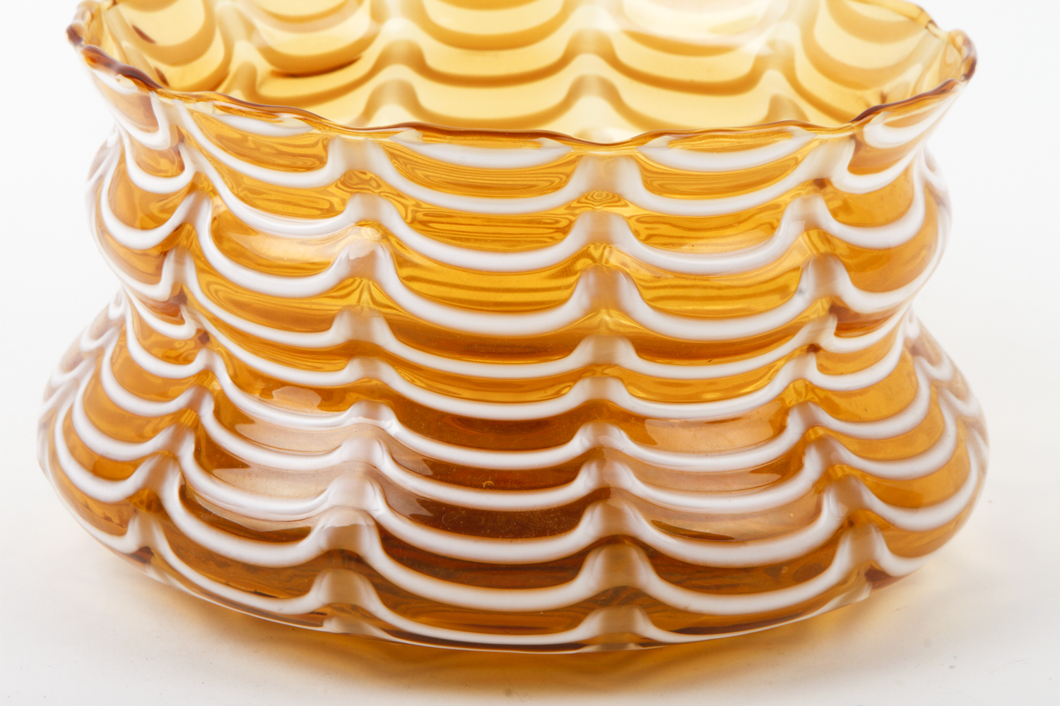 Hand Blown Art Glass Vase