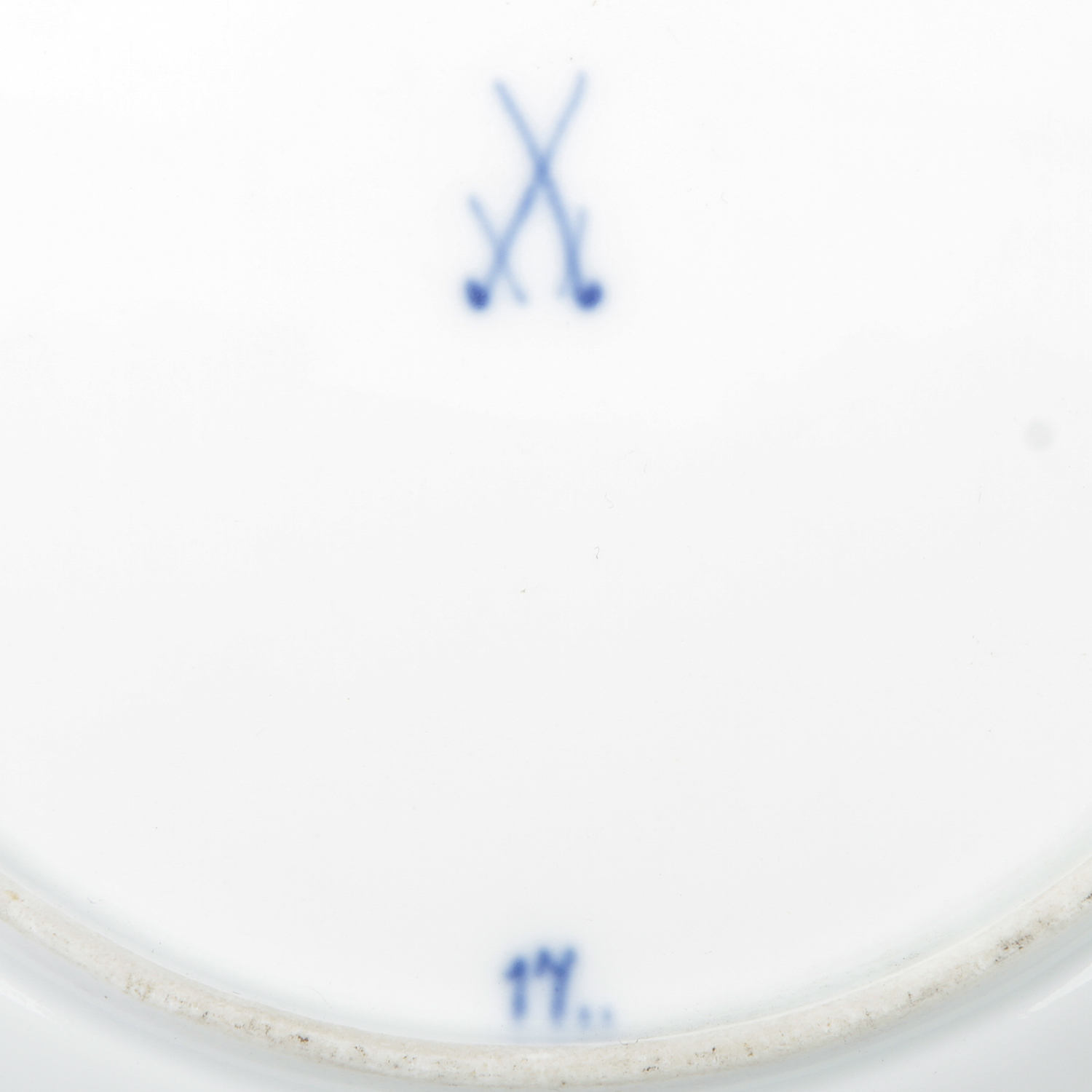 Meissen Blue Onion Handpainted Reticulated Plate