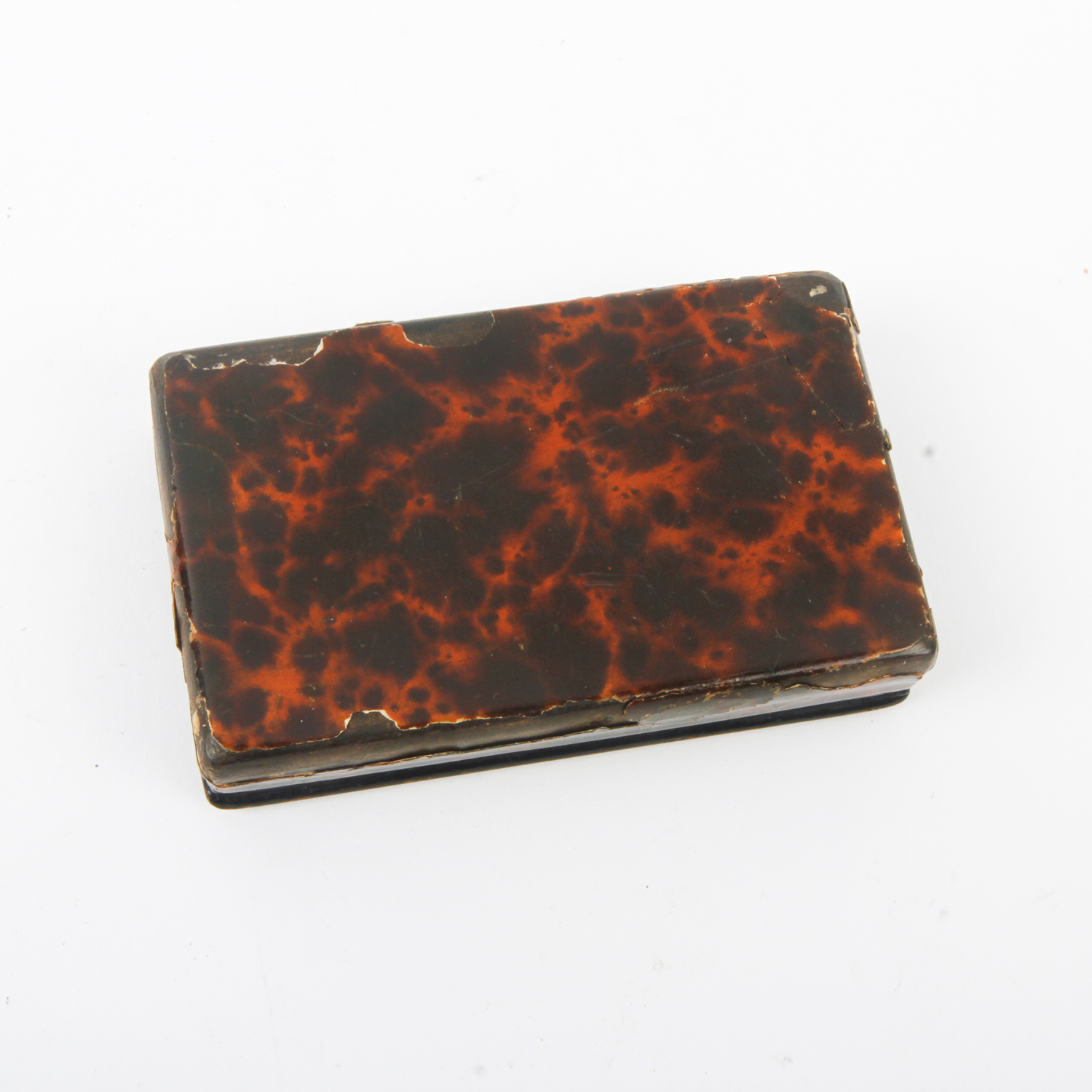 Tortoiseshell Hair Comb and Paper Mache Box