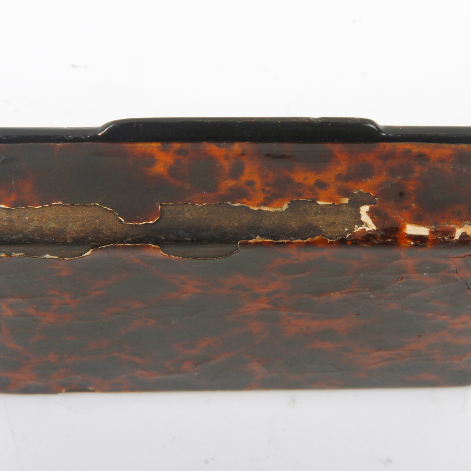 Tortoiseshell Hair Comb and Paper Mache Box