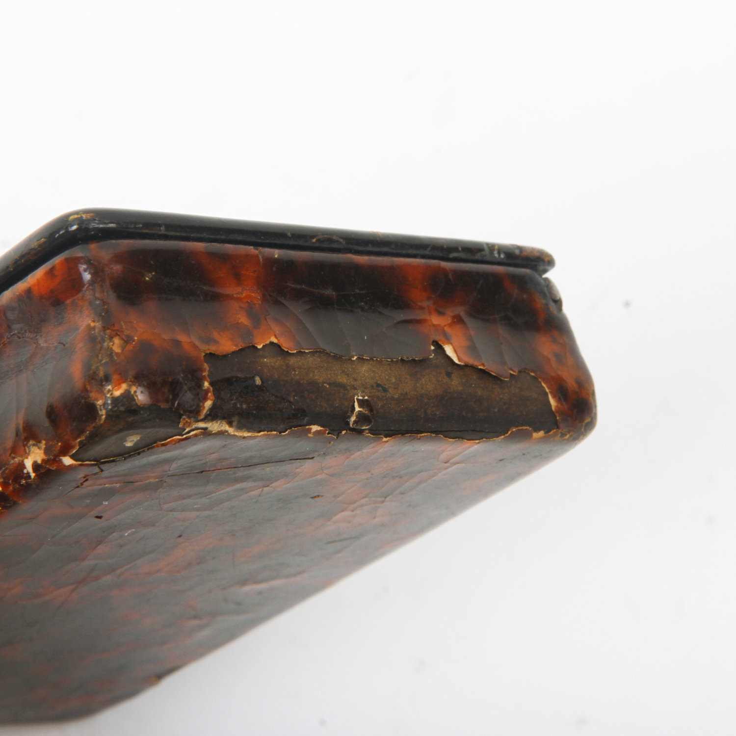 Tortoiseshell Hair Comb and Paper Mache Box