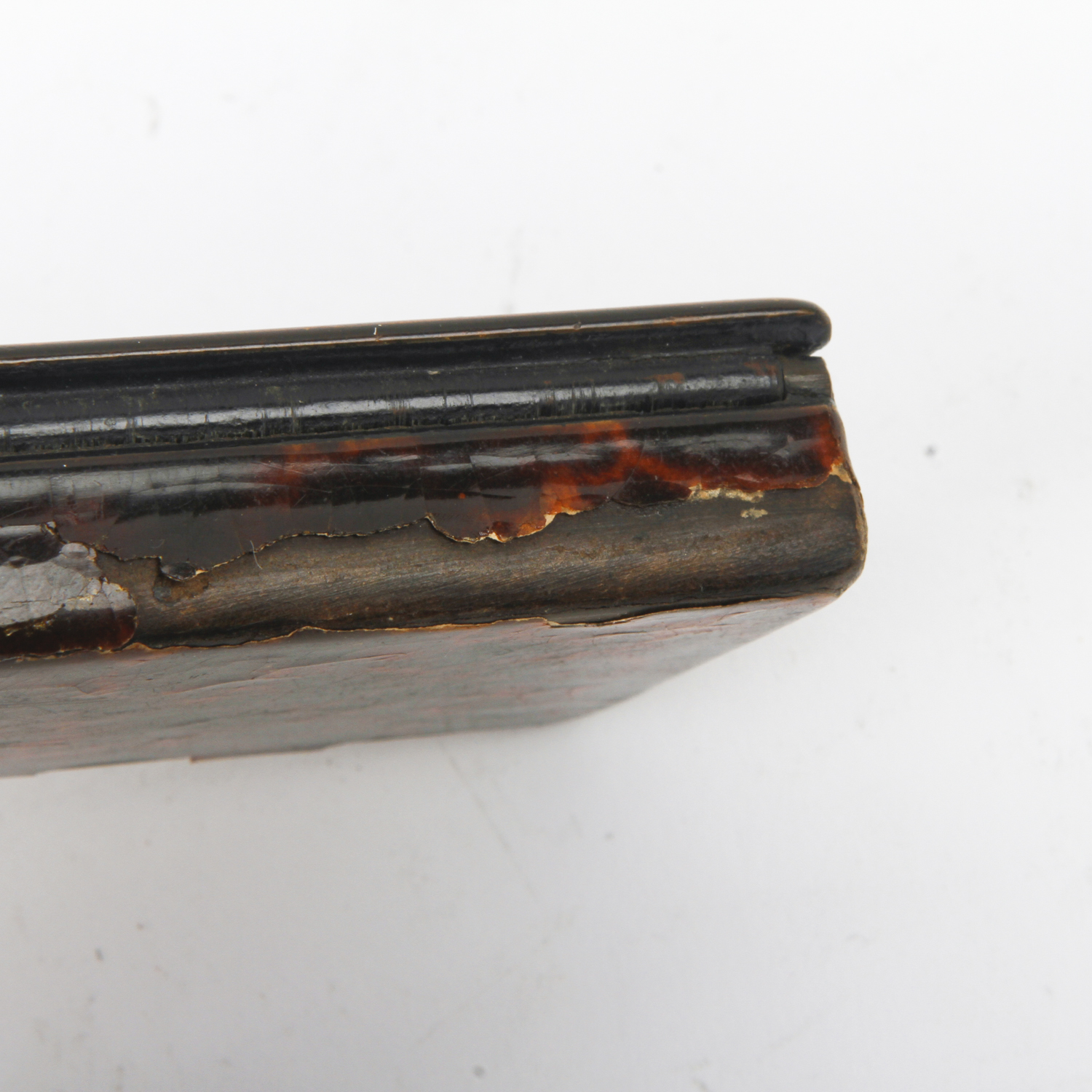 Tortoiseshell Hair Comb and Paper Mache Box