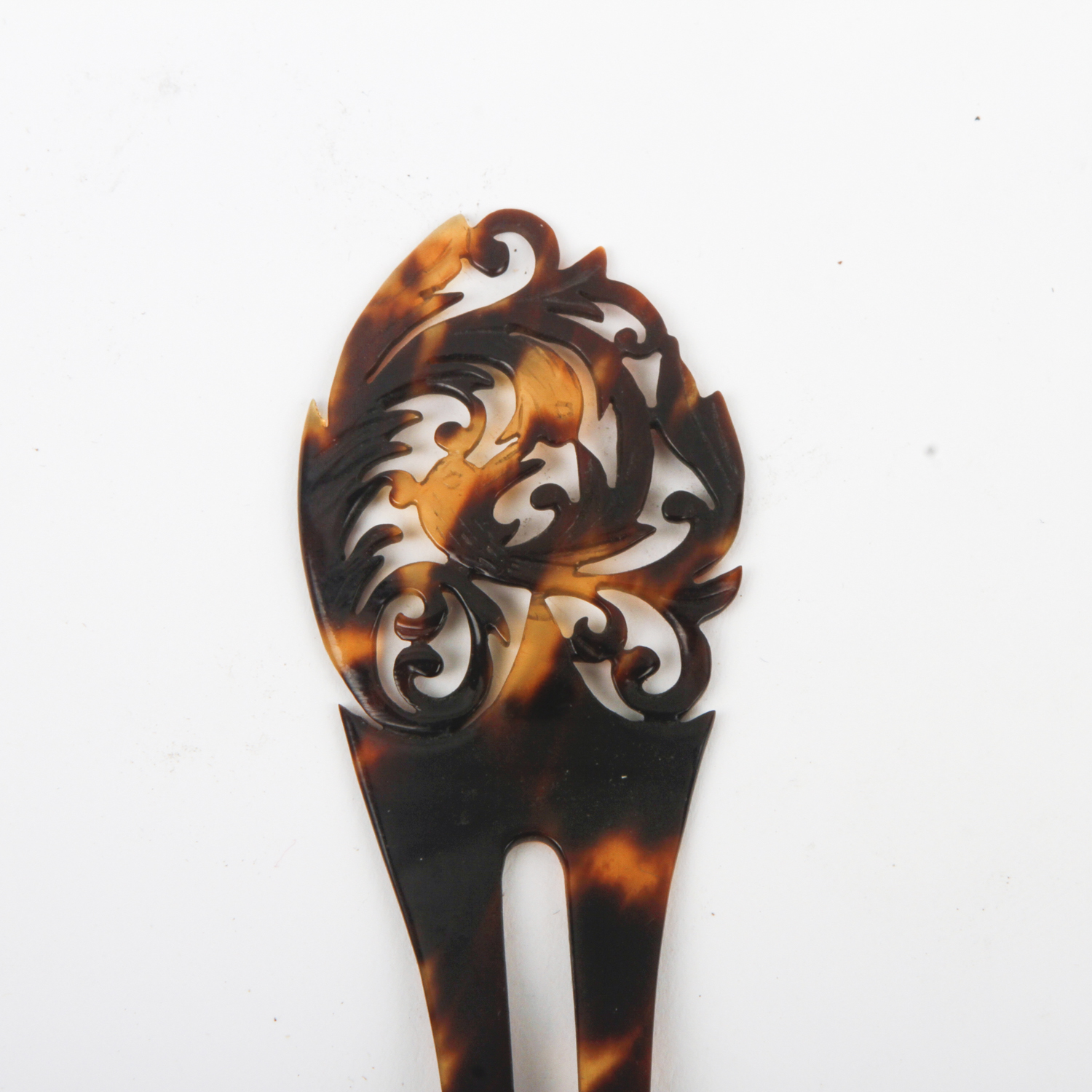 Tortoiseshell Hair Comb and Paper Mache Box