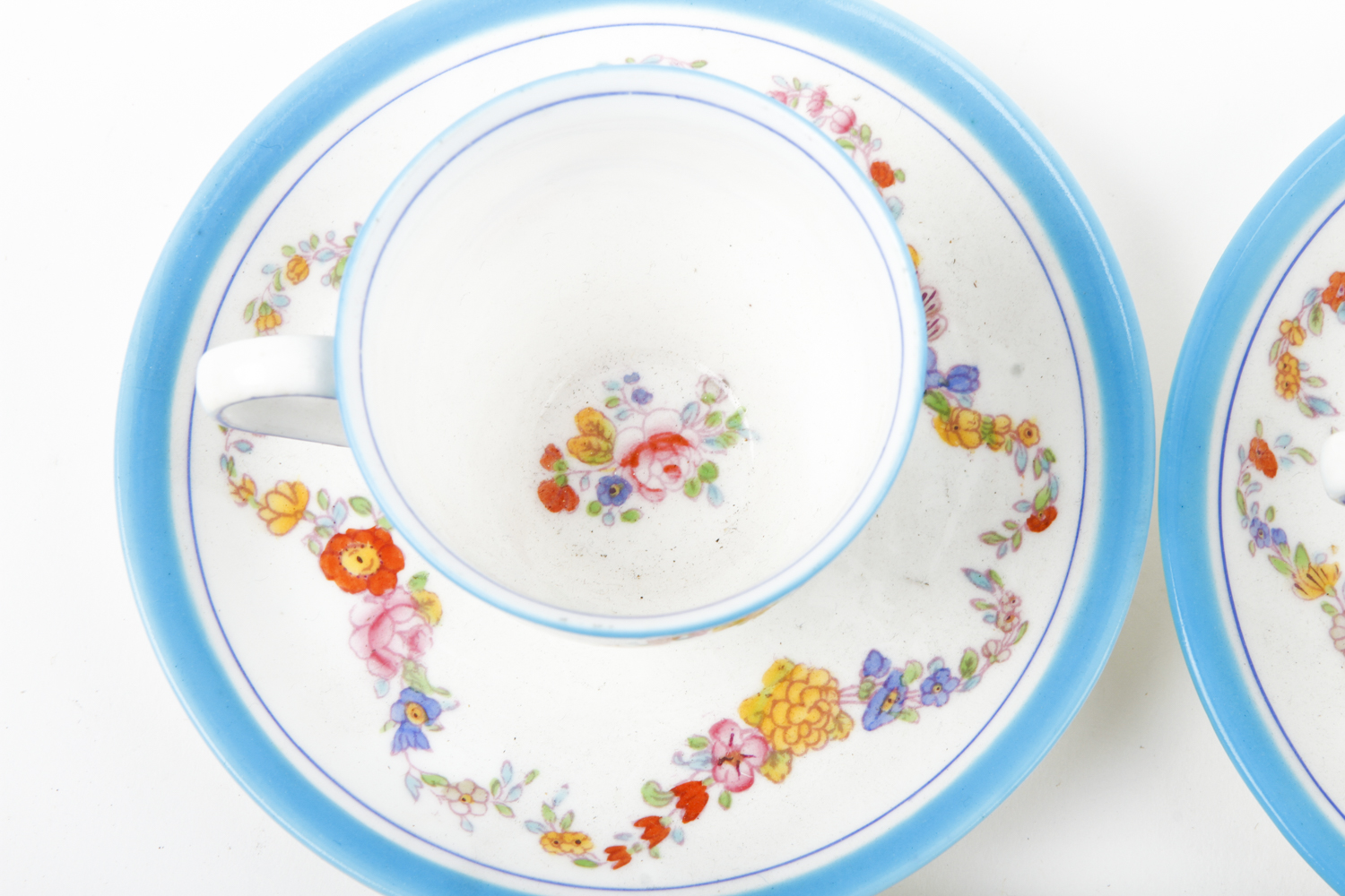 Collection of China Espresso Mugs Featuring Limoges