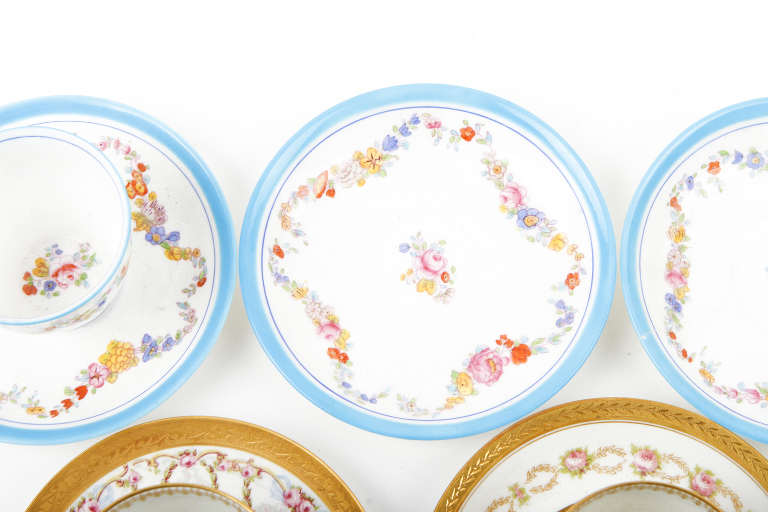 Collection of China Espresso Mugs Featuring Limoges