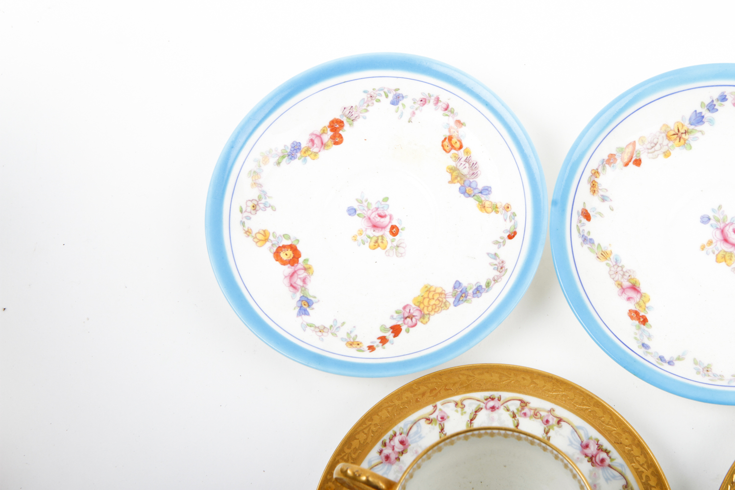 Collection of China Espresso Mugs Featuring Limoges