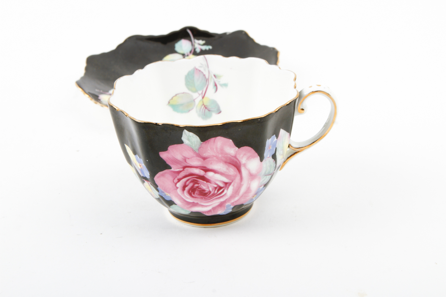 Collection of Bone China Teacups and Saucers