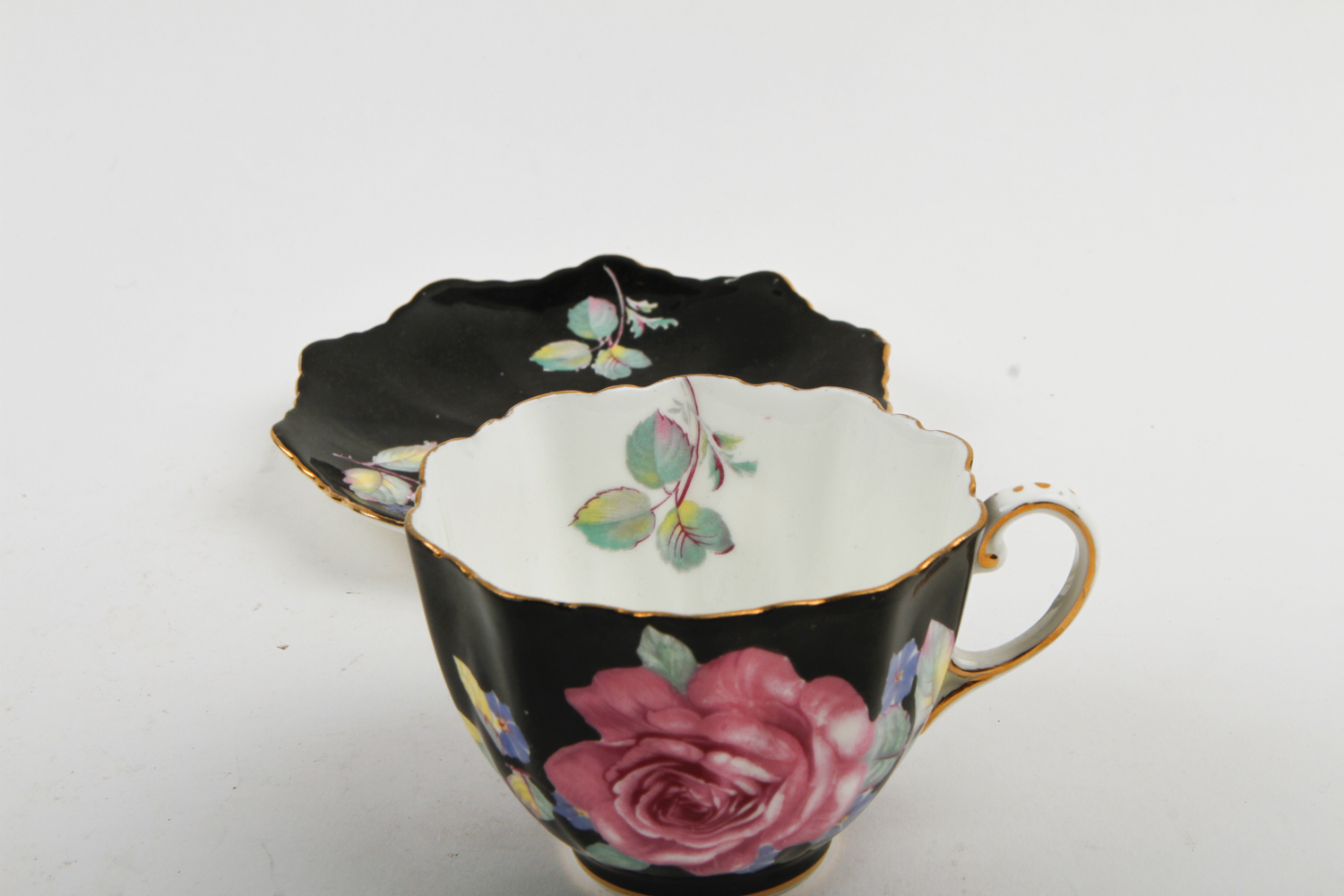 Collection of Bone China Teacups and Saucers