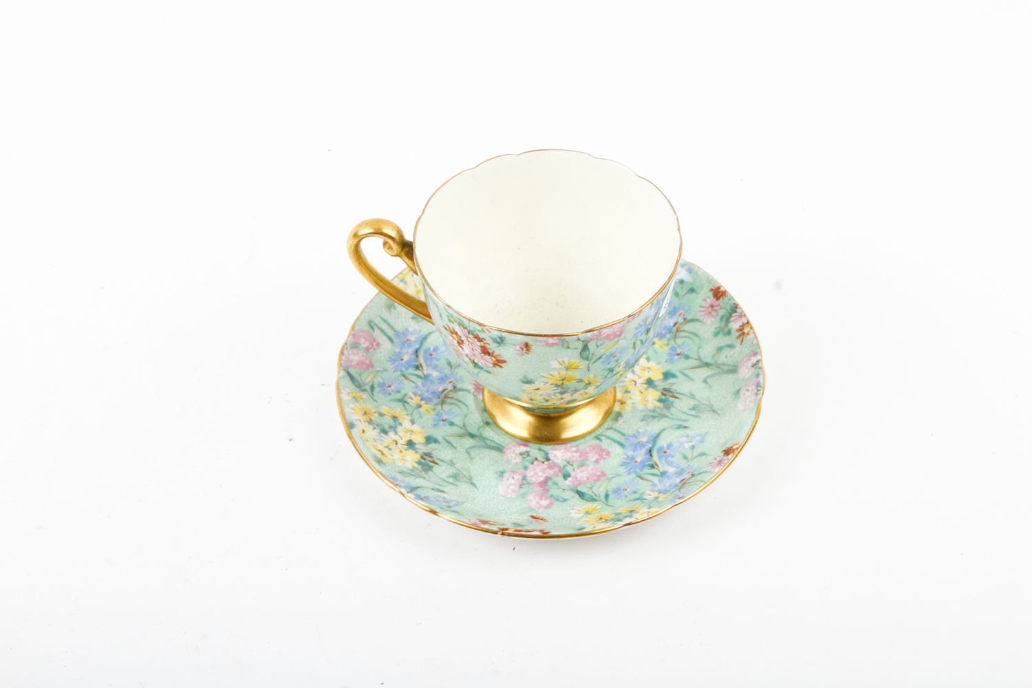 Collection of Bone China Teacups and Saucers