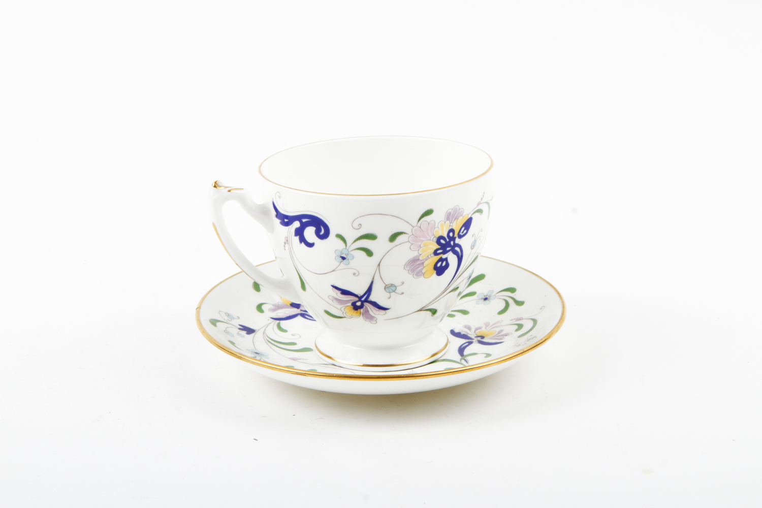 Collection of Bone China Teacups and Saucers