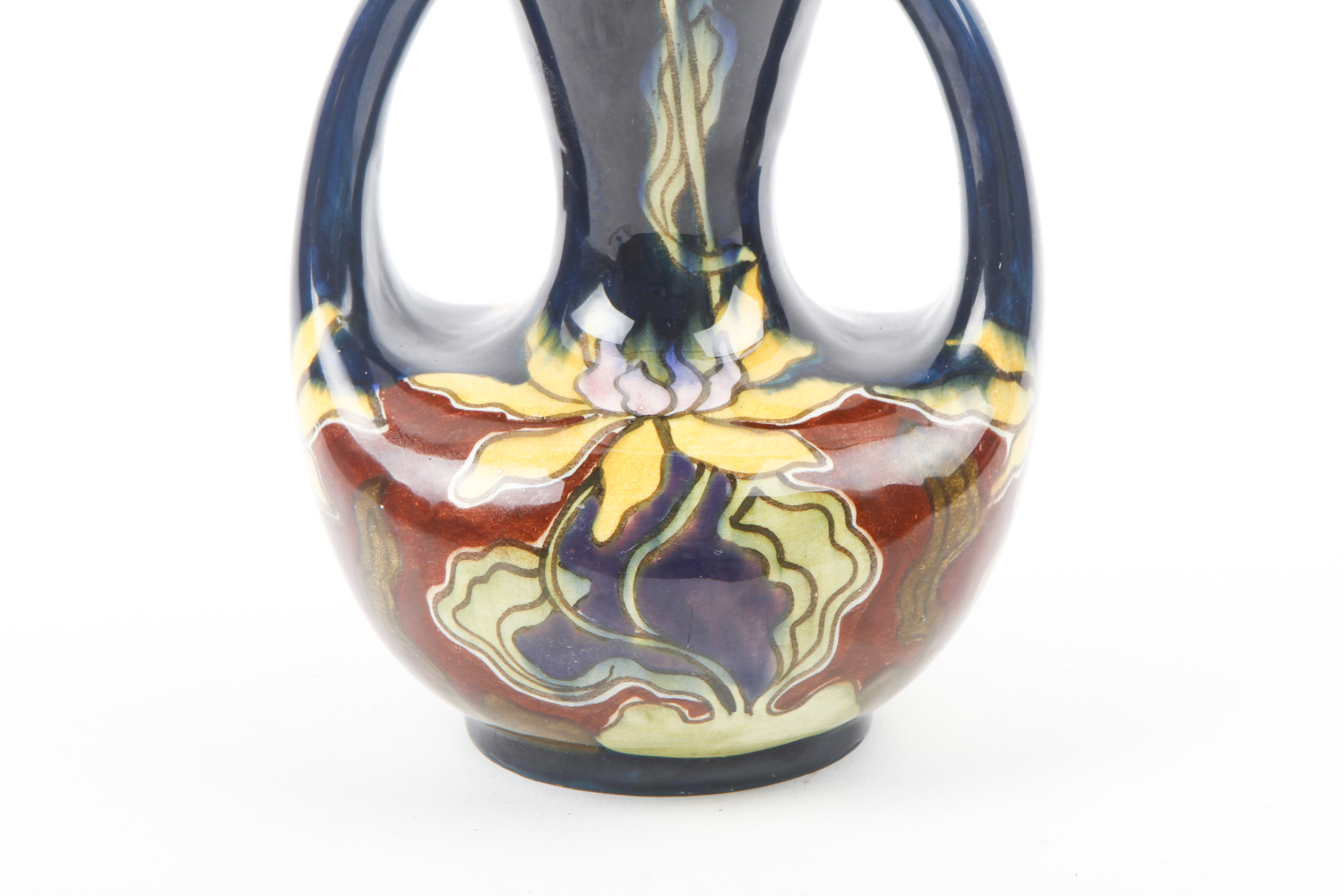 Double-Handled Art Nouveau Vase After Moorcroft Pottery