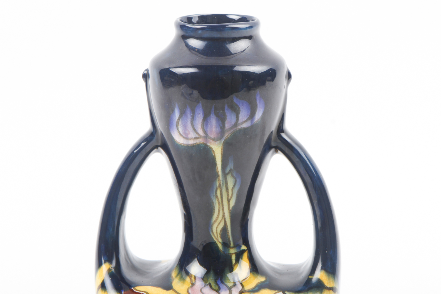 Double-Handled Art Nouveau Vase After Moorcroft Pottery