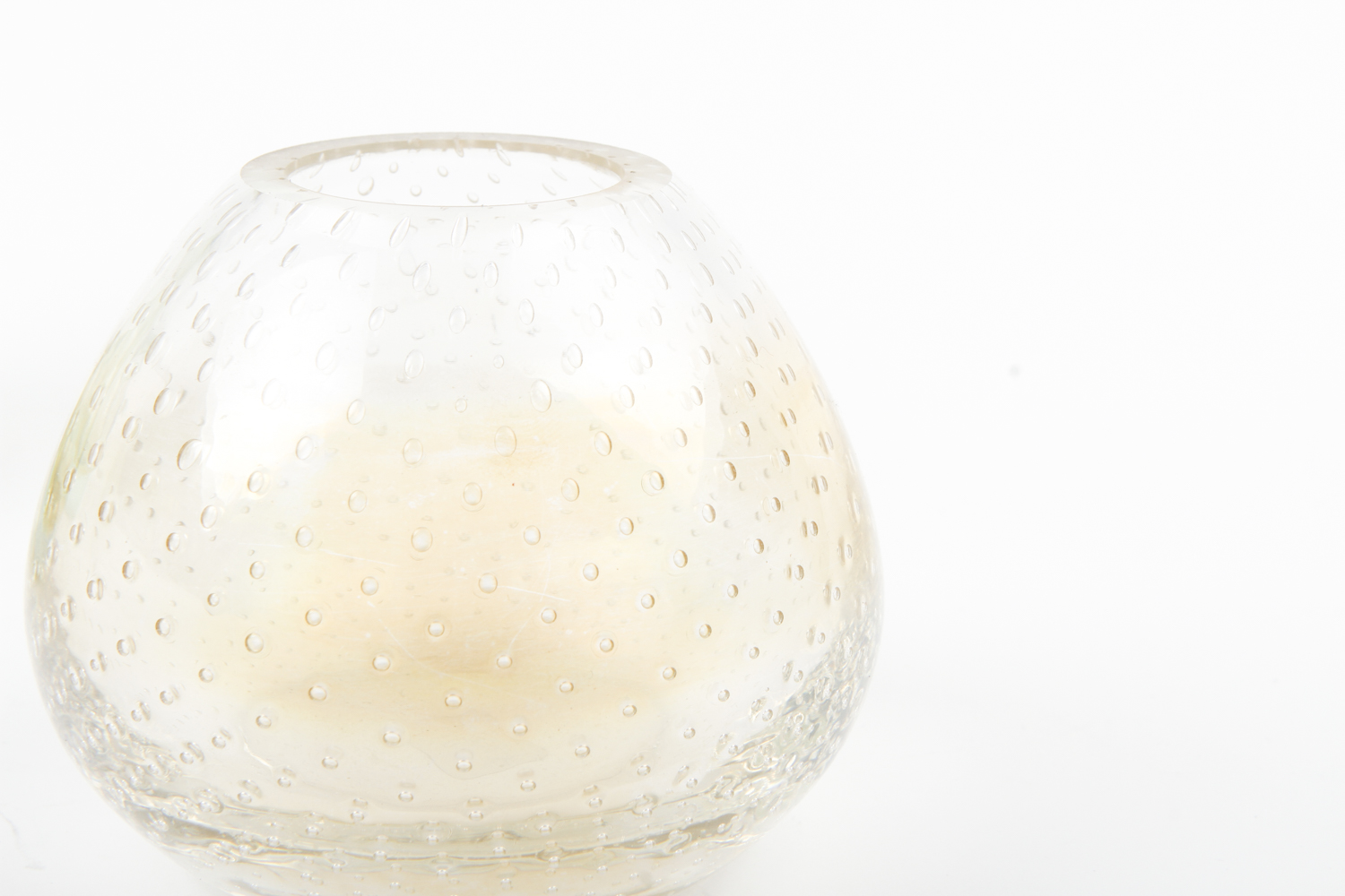 Glass Vases Featuring Murano and a Glass Table Lighter