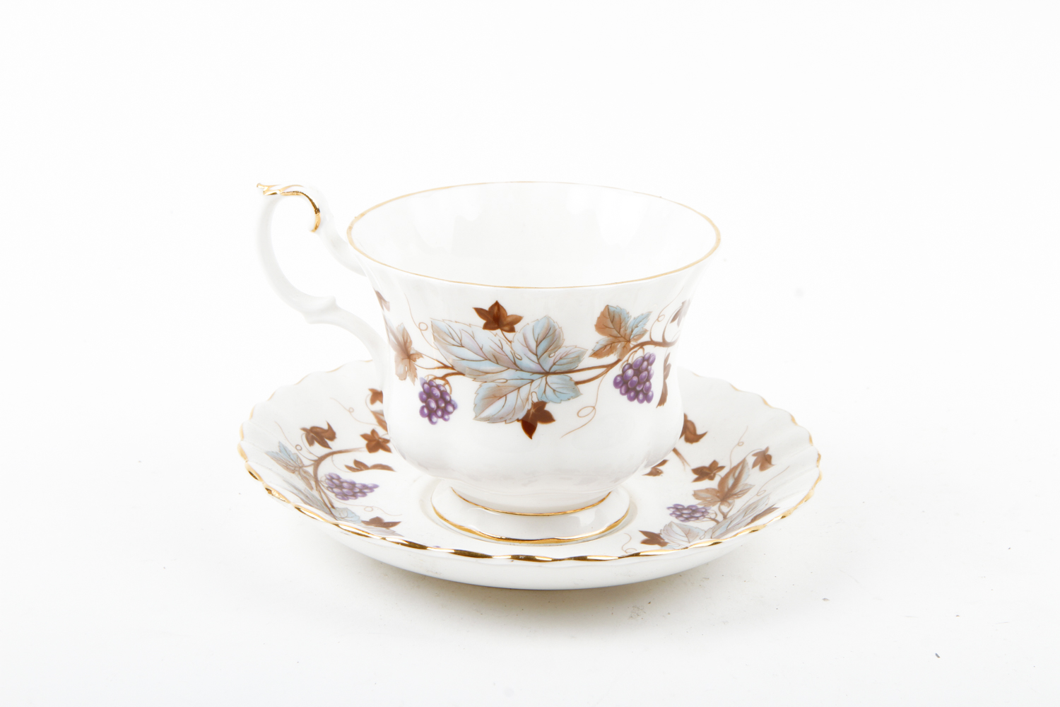 Collection of Bone China Teacups and Saucers