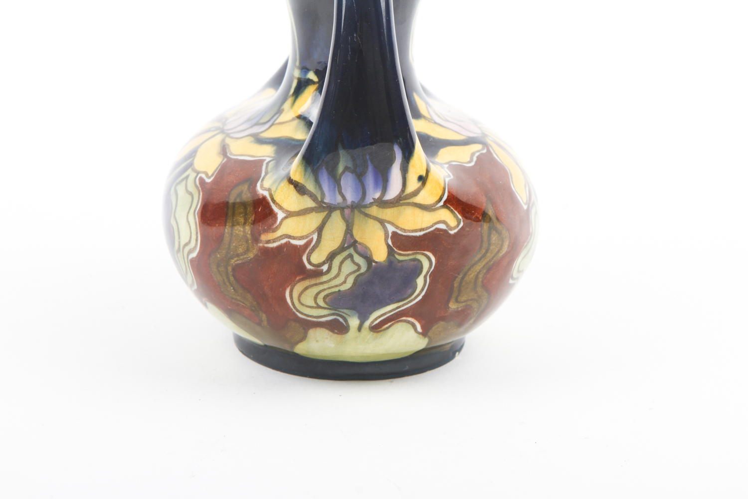Double-Handled Art Nouveau Vase After Moorcroft Pottery