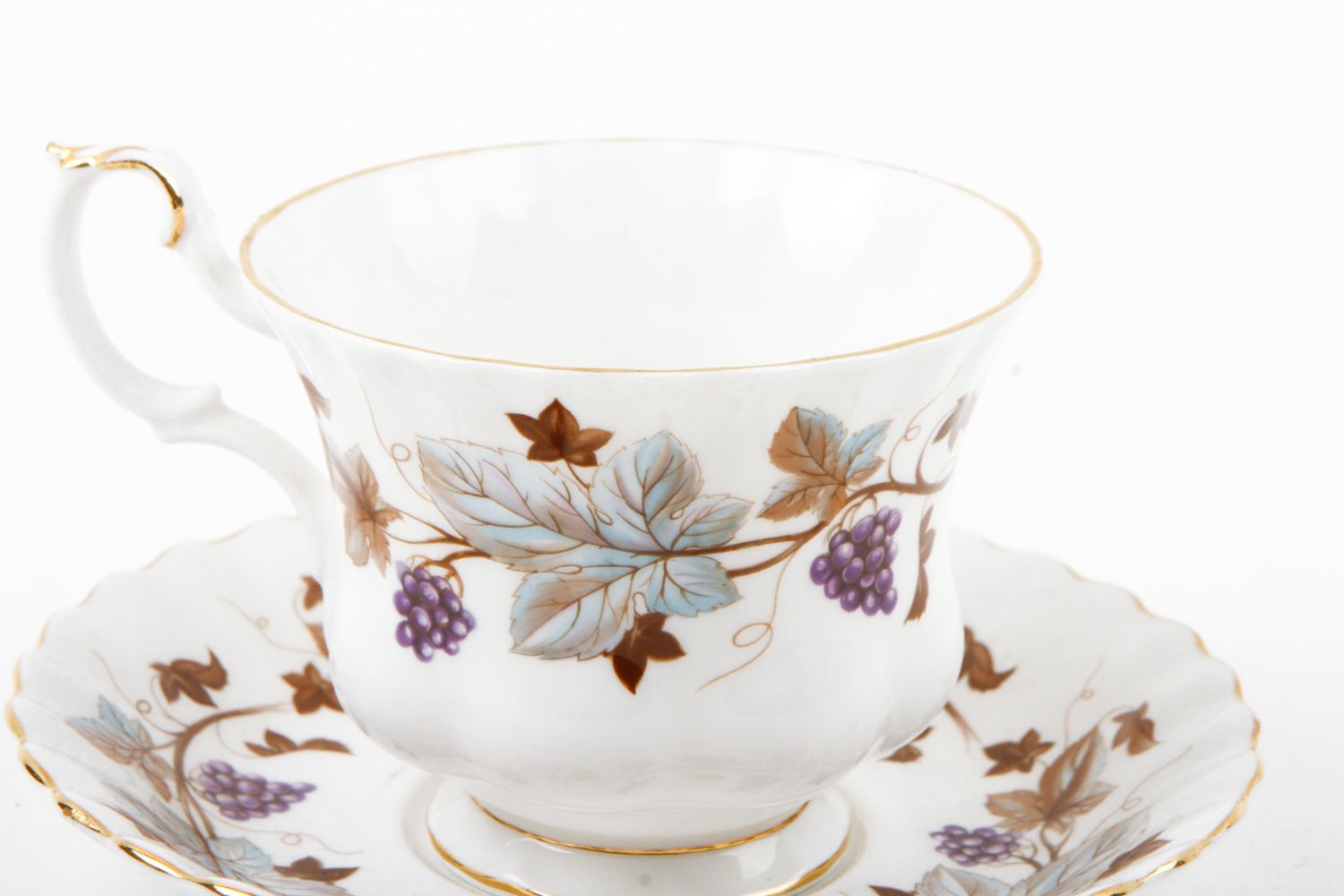 Collection of Bone China Teacups and Saucers