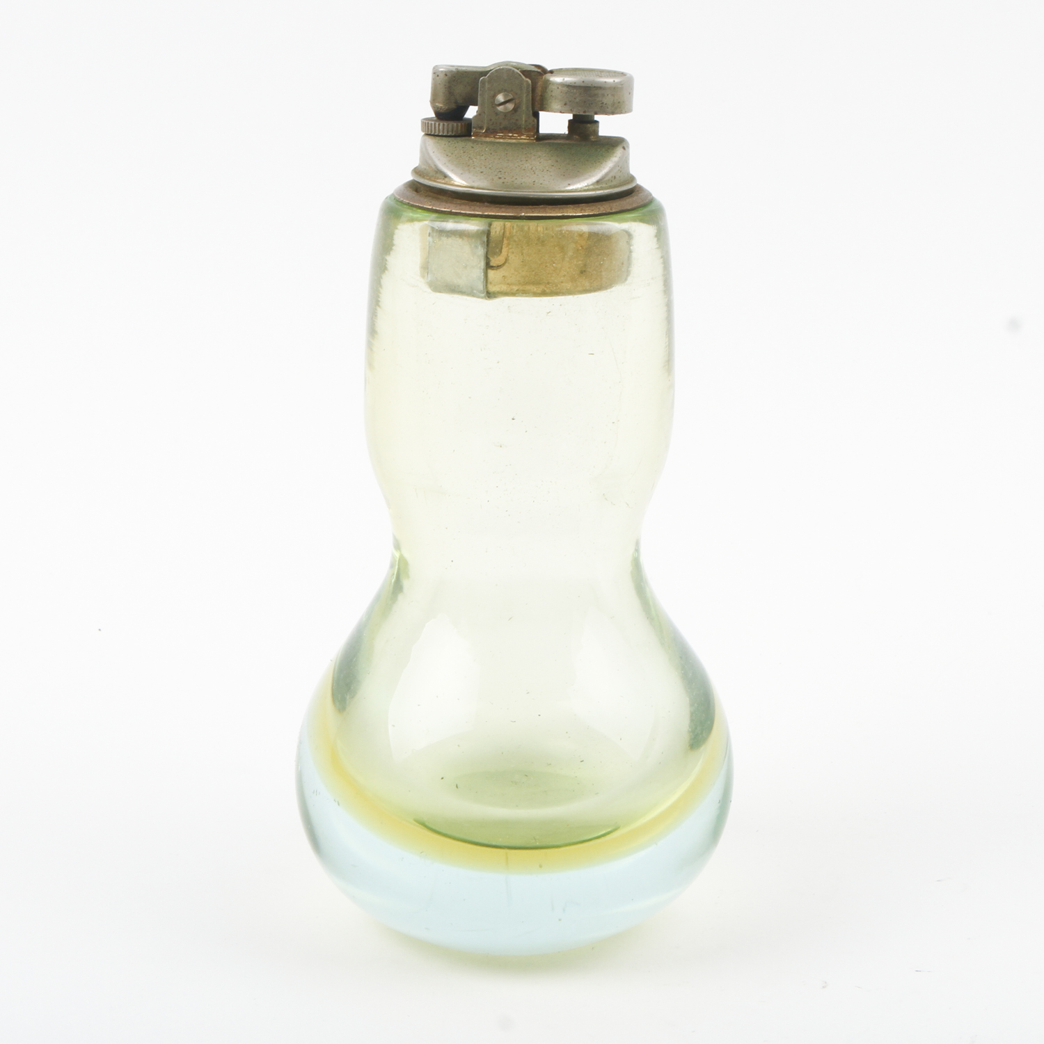 Glass Vases Featuring Murano and a Glass Table Lighter