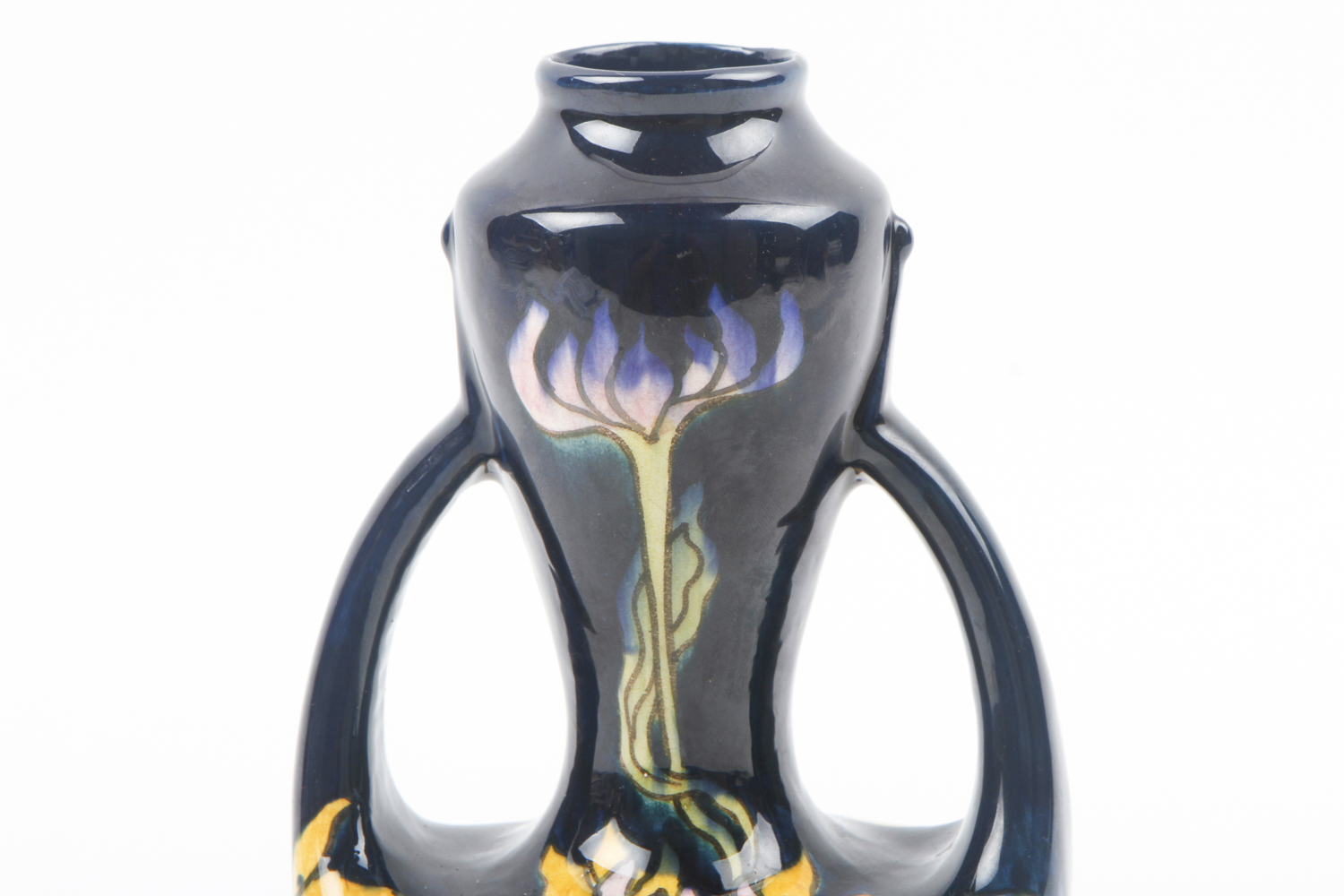 Double-Handled Art Nouveau Vase After Moorcroft Pottery