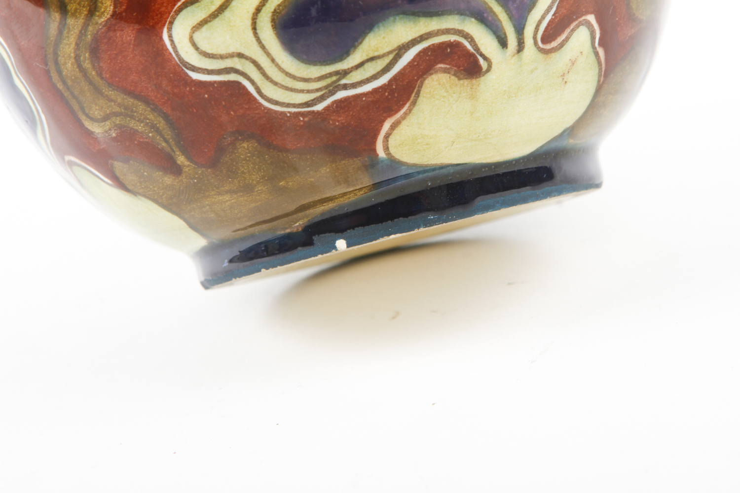 Double-Handled Art Nouveau Vase After Moorcroft Pottery