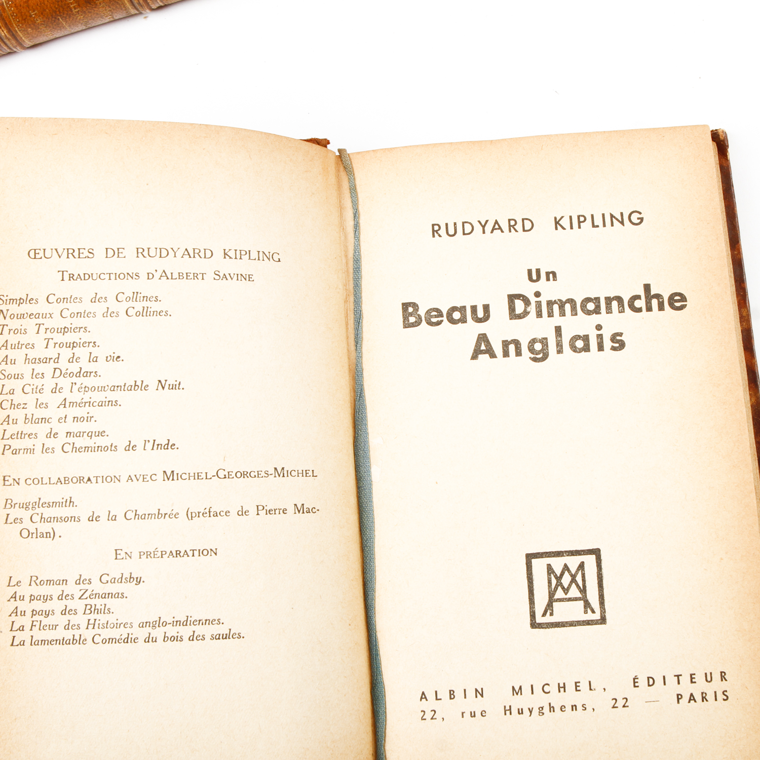 Collection of Vintage Leather Bound Books