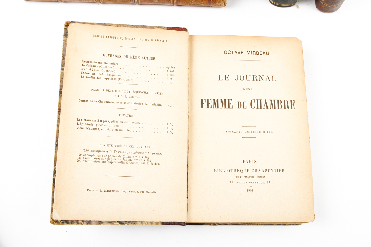 Collection of Vintage Leather Bound Books