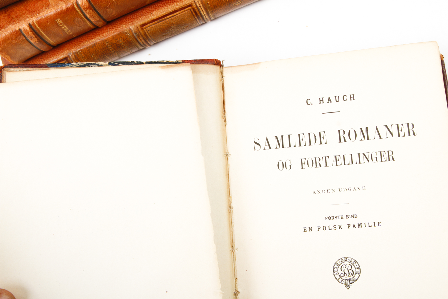 Collection of Vintage Leather Bound Books