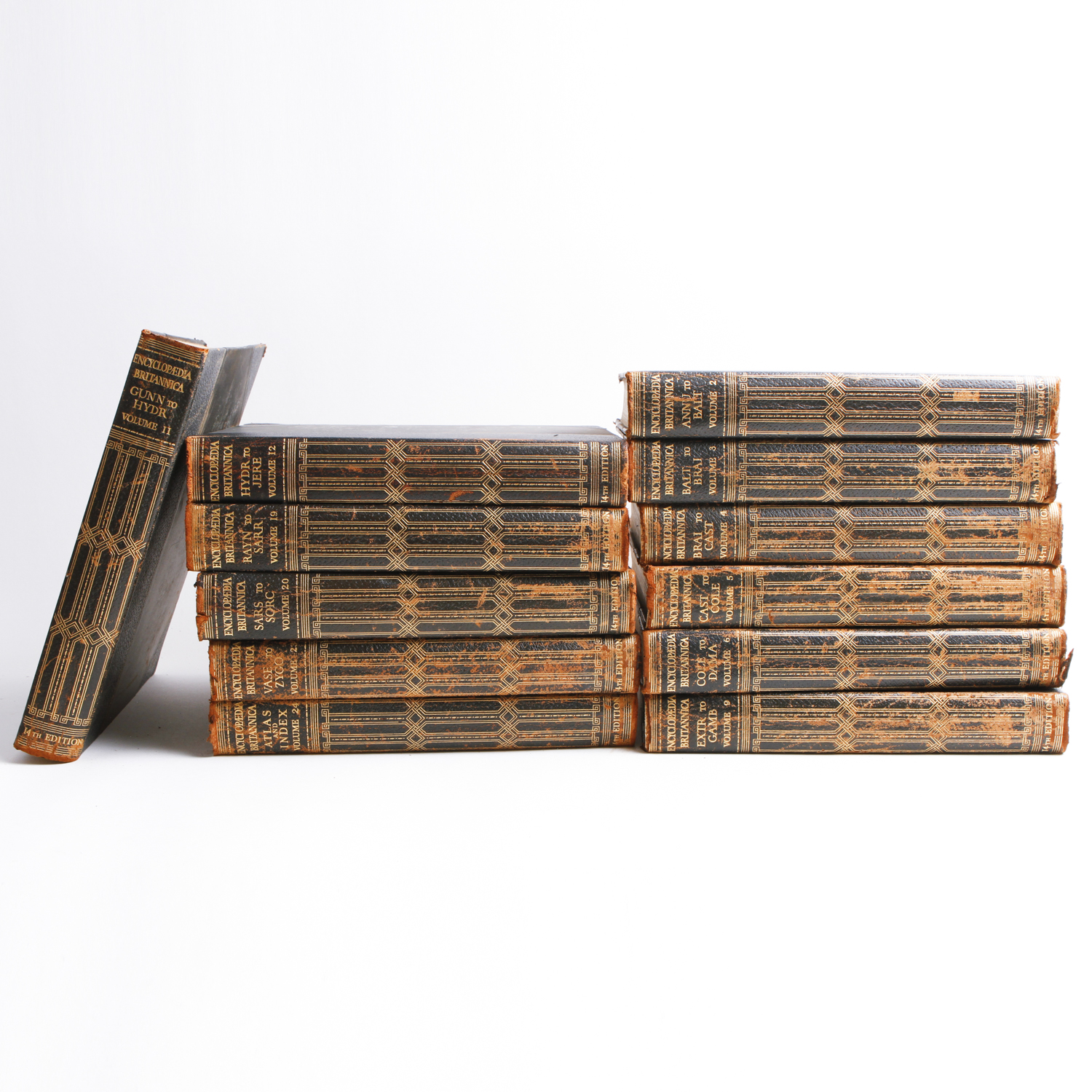 Volumes From "The Encyclopedia Britannica" Fourteenth Edition